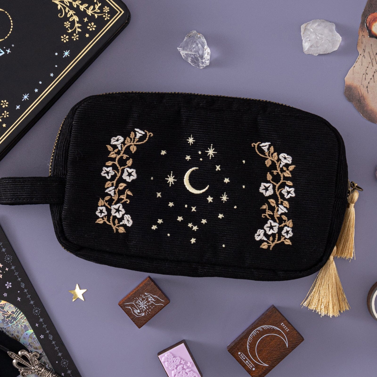 Tsuki 'Moonflower Magic' Travel Pen Pouch ☾
