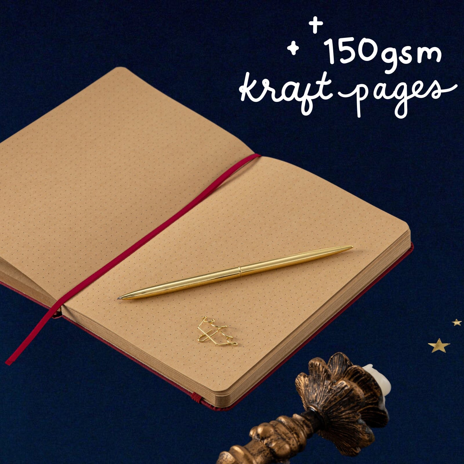 Tsuki 'Majestic Moon' Limited Edition Kraft Paper Bullet Journal in A5 ☾