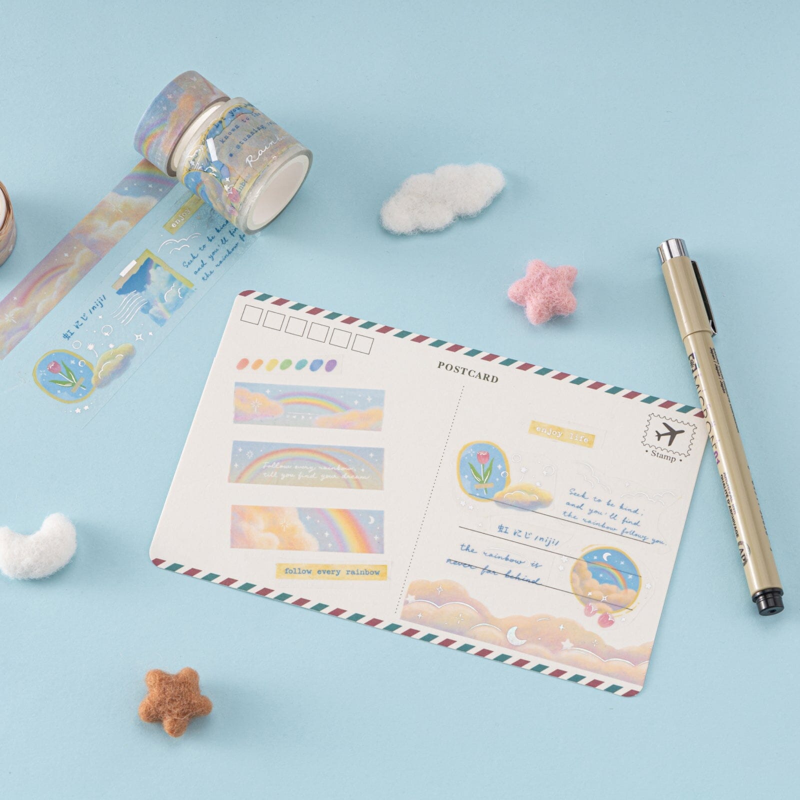 Tsuki 'Rainbow Wishes' Limited Edition Holographic Bullet Journal Set ☾
