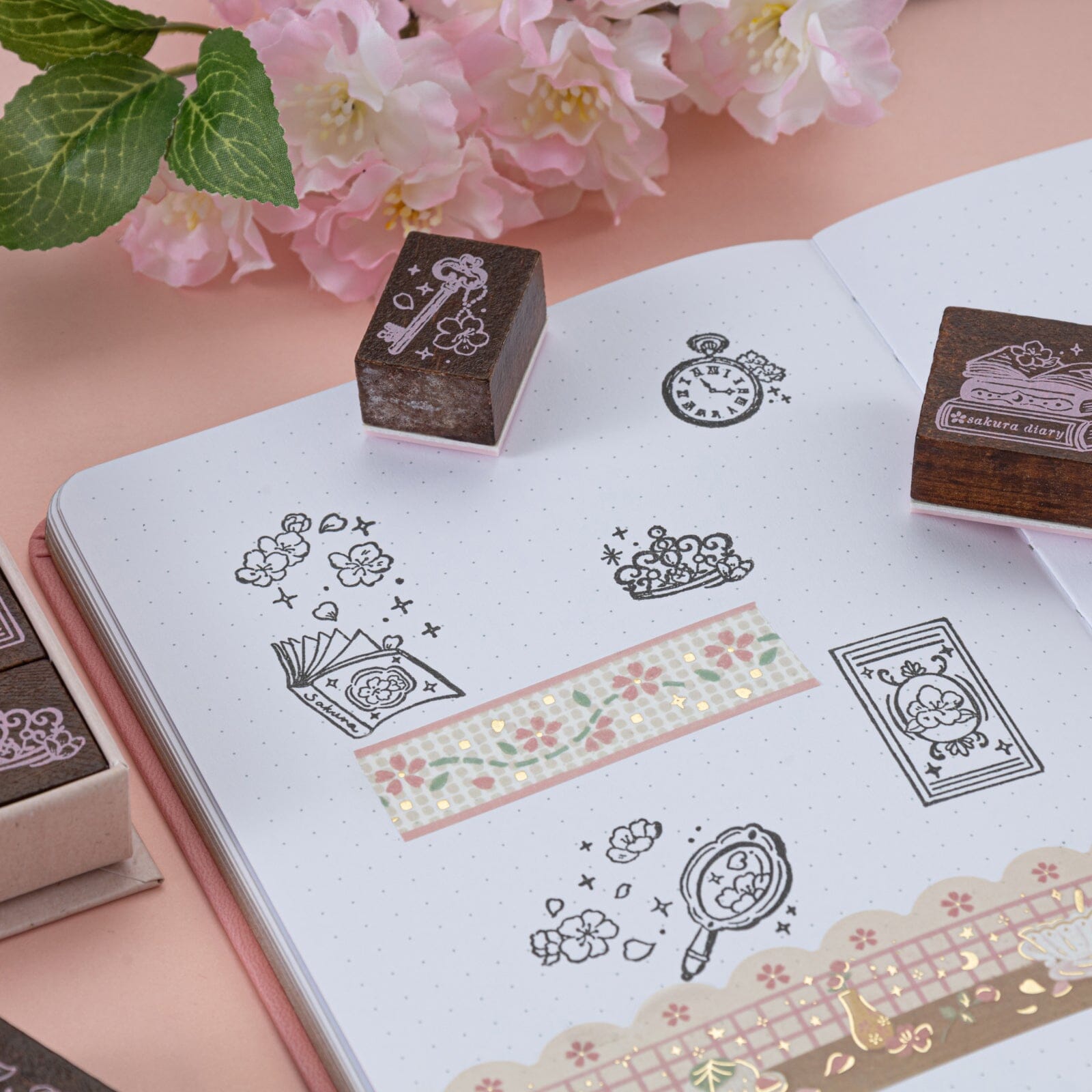Tsuki 'Sakura Story' Bullet Journal Stamp Set ☾