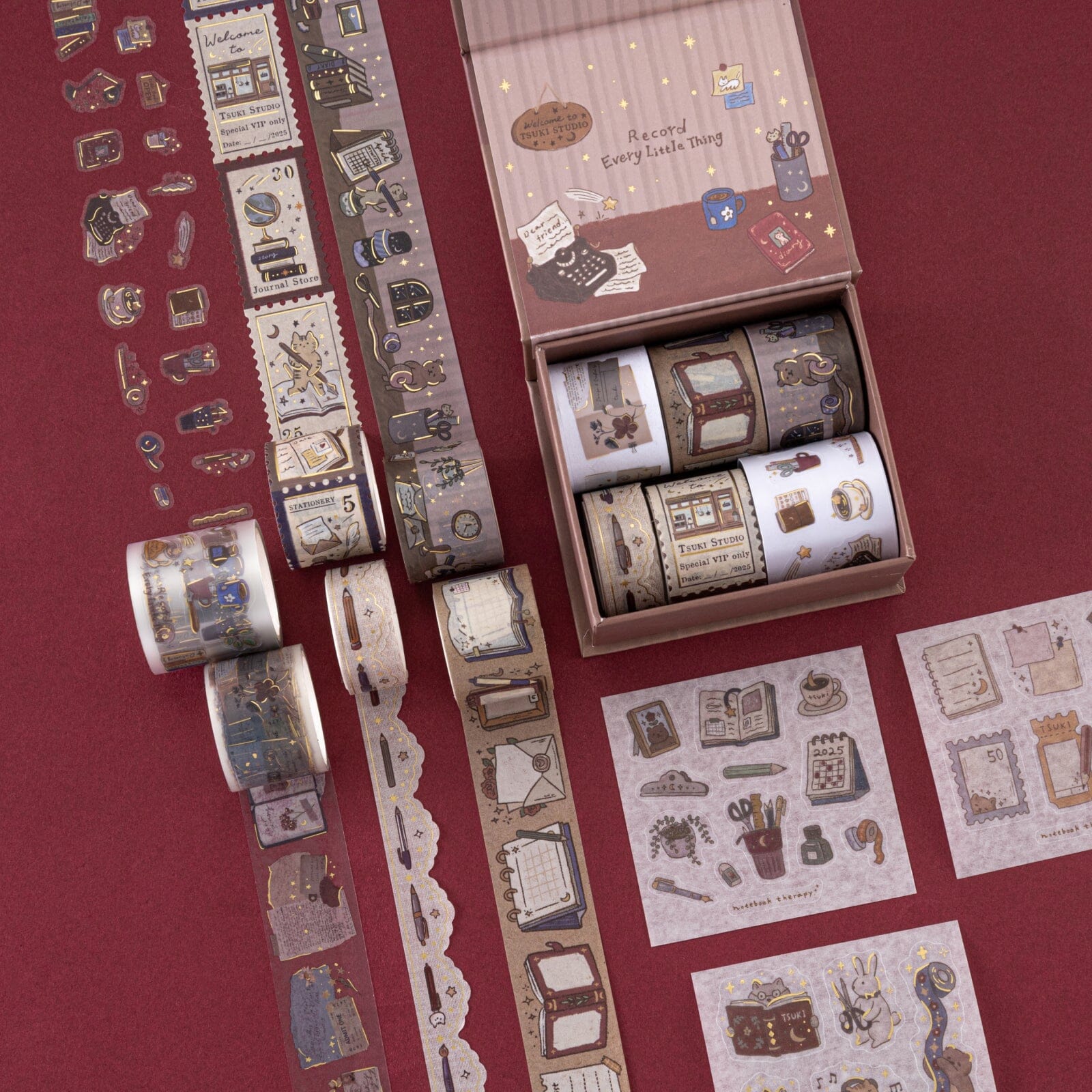 Tsuki 'Tsuki Studio' Washi Tape Set ☾