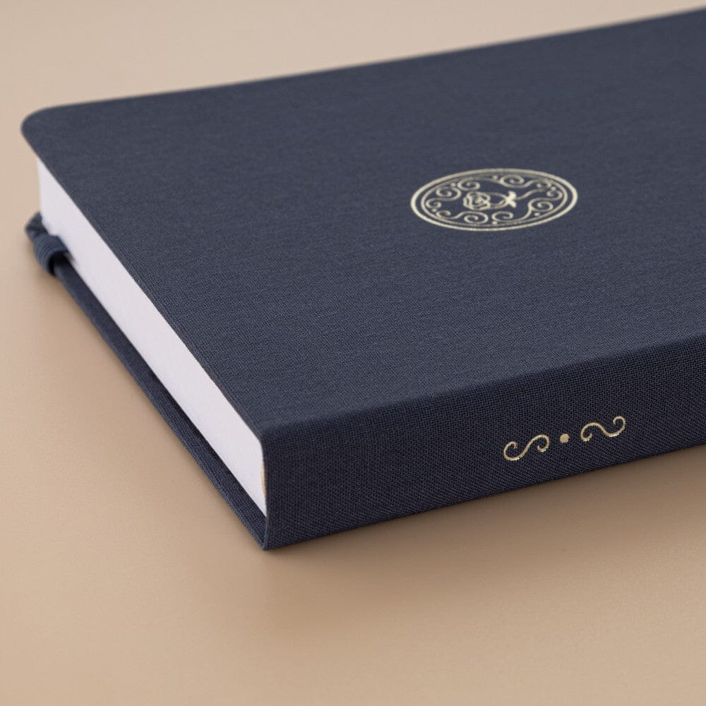 Tsuki 'Vintage Rose' Antique Blue Limited Edition Bullet Journal ☾