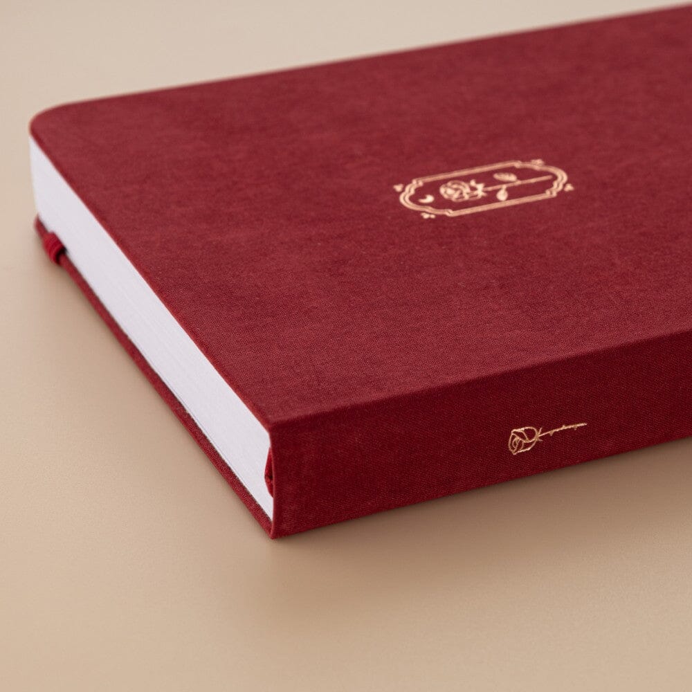 Tsuki 'Vintage Rose' Petal Red Limited Edition Bullet Journal ☾