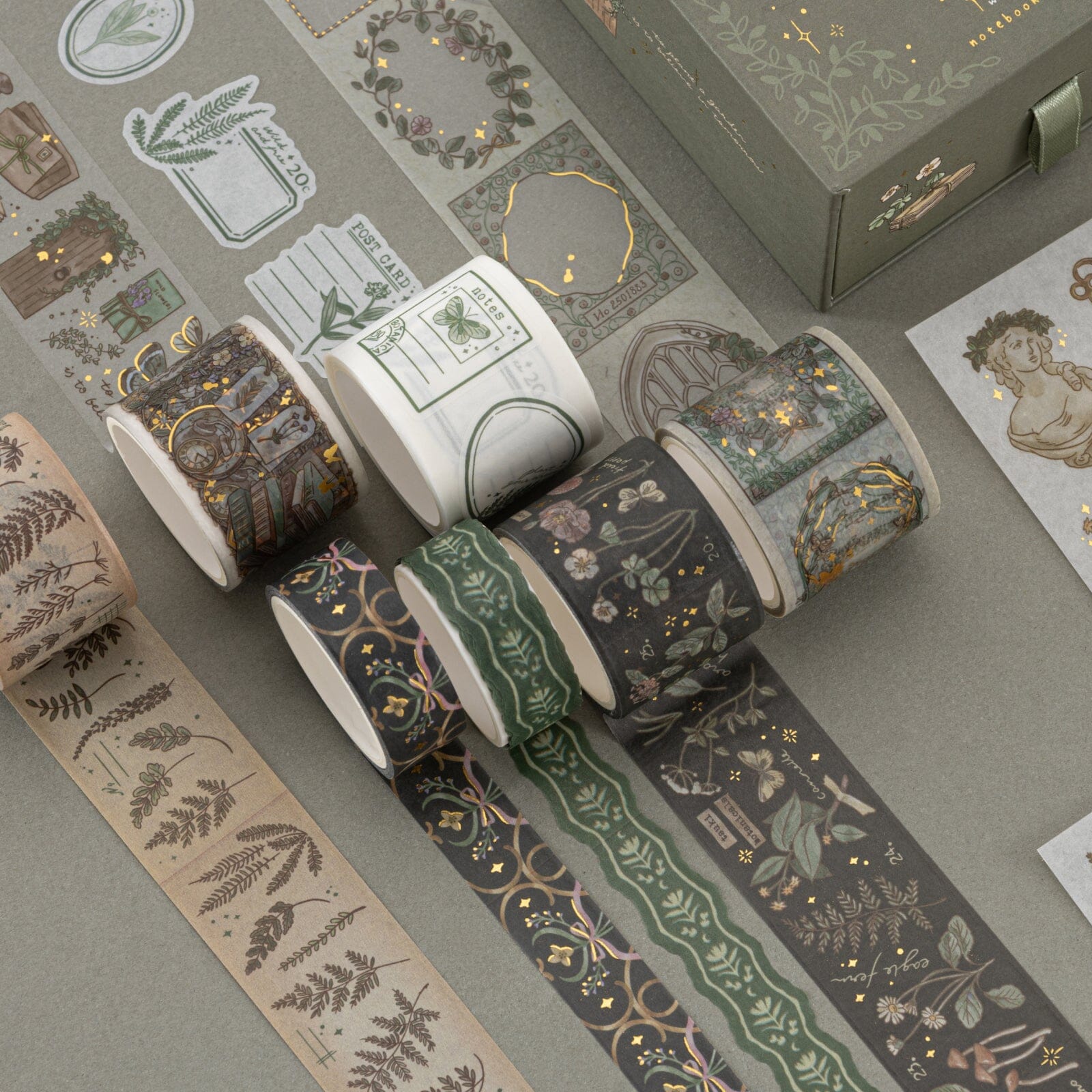 Tsuki 'Whimsical Botanics' Washi Tape Set ☾