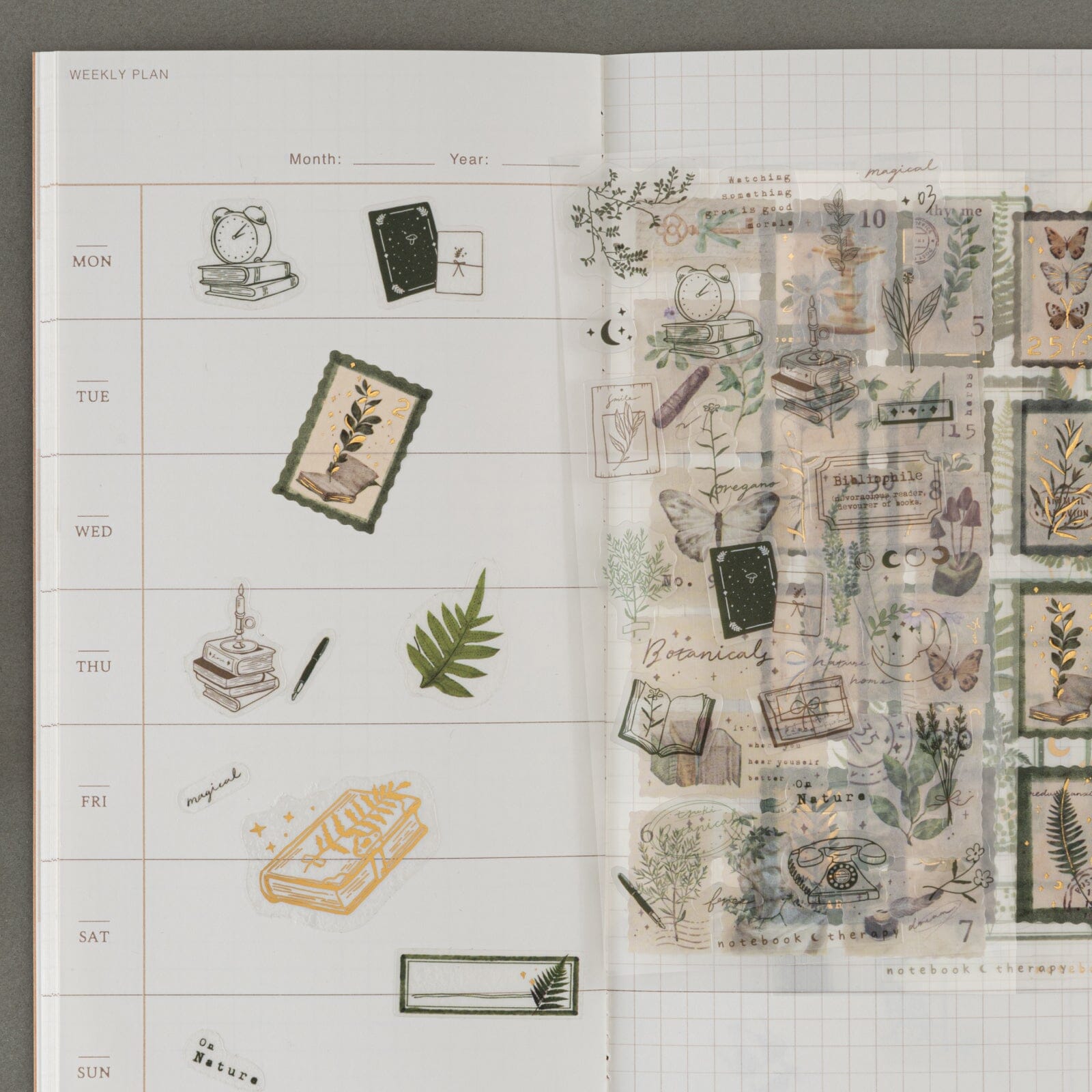 Tsuki 'Whimsical Botanics' Sticker Set ☾