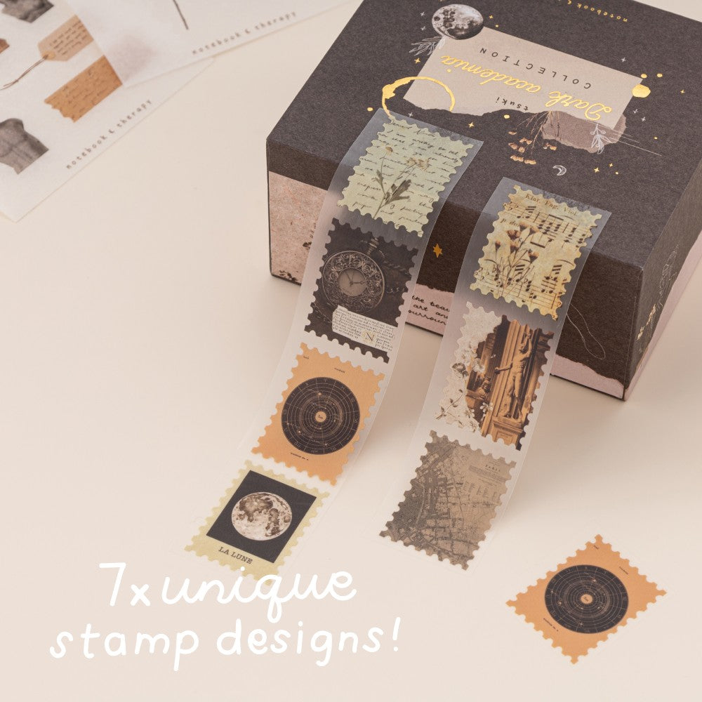 Tsuki 'Dark Academia' Washi Tape Set ☾
