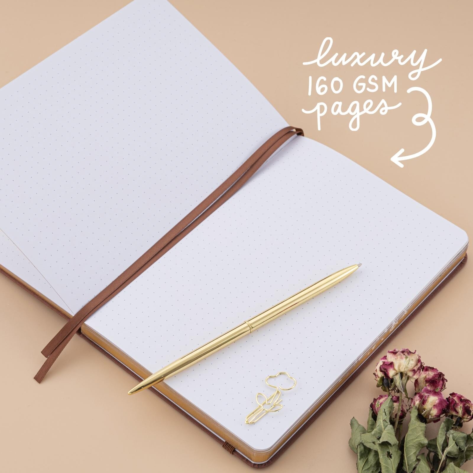 Tsuki 'Dried Flowers' Limited Edition Luxury Bullet Journal ☾