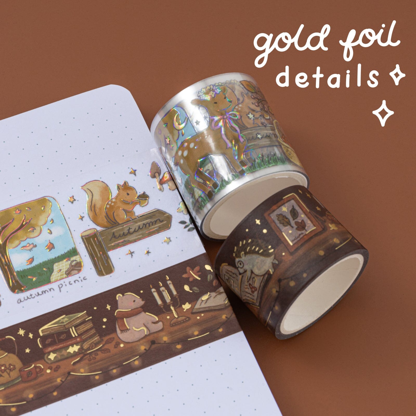 Tsuki 'Forest Friends' Washi Tape Set ☾