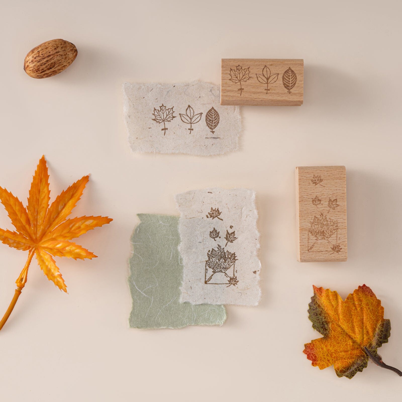 Hinoki - 'Into the Enchantment' Engraved Wooden Stamp Set