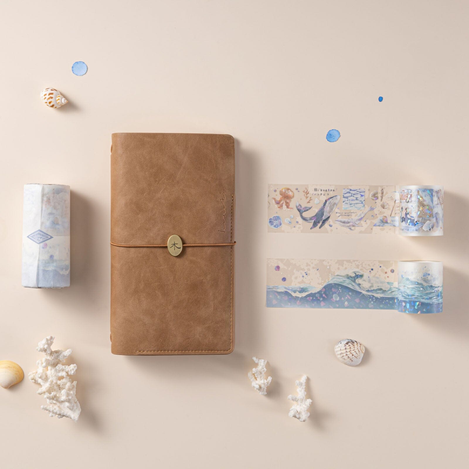 Hinoki - 'Into the Wave' Decorative PET Tape Set