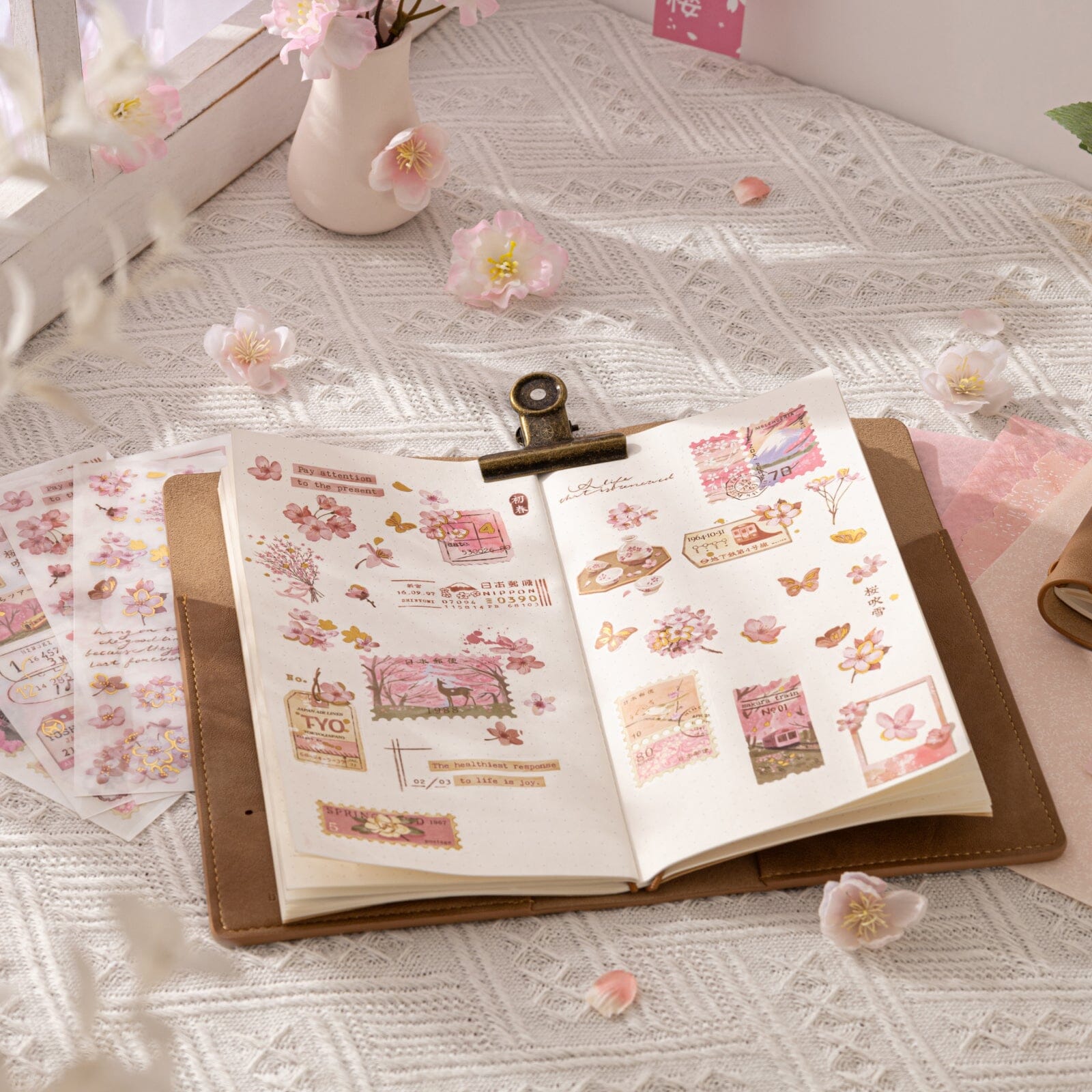 Hinoki - 'Sakura Haze' Print-On Sticker Set