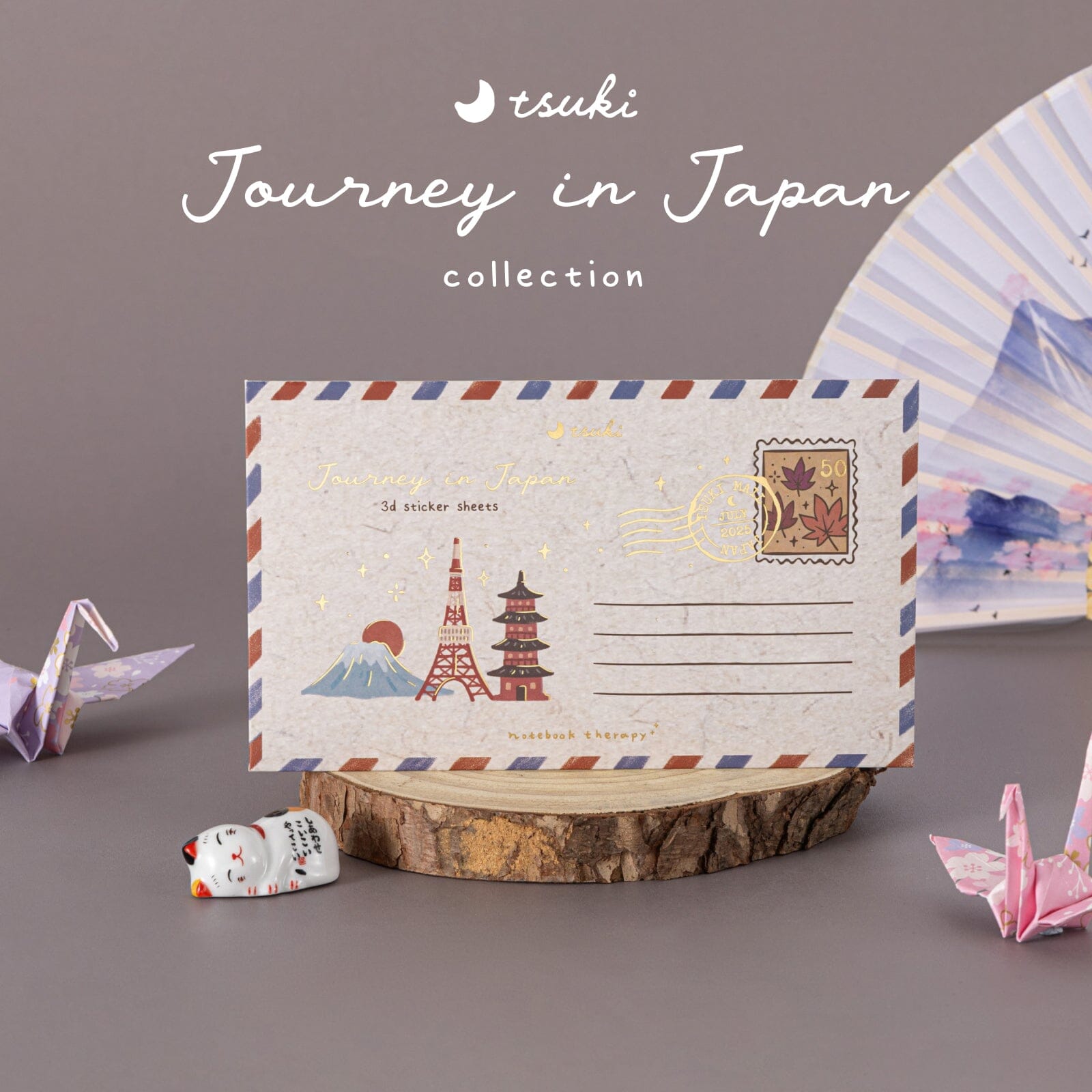 Tsuki 'Journey in Japan' 3D Sticker Set ☾