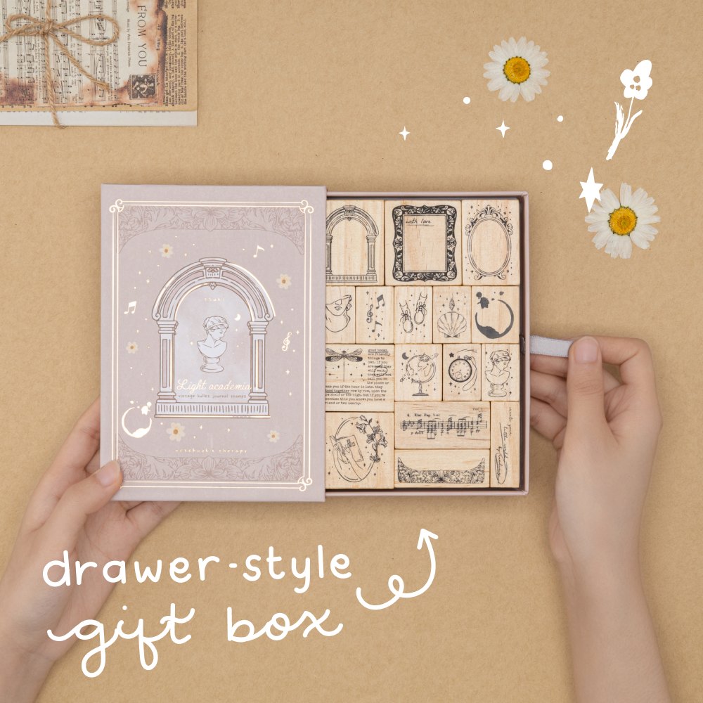 Tsuki 'Light Academia' Stamp Set ☾