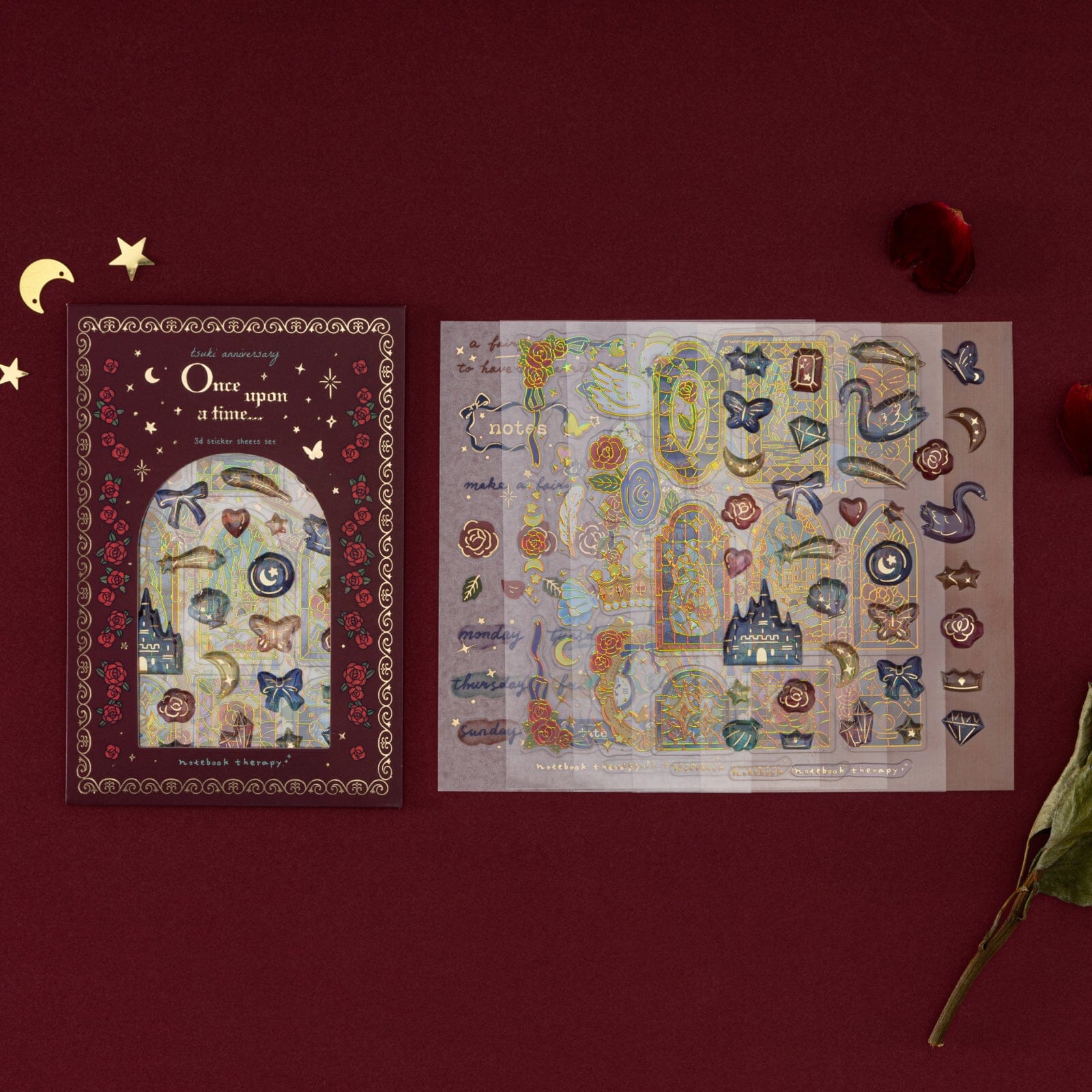Tsuki 'Once Upon a Time' 3D Sticker Set ☾