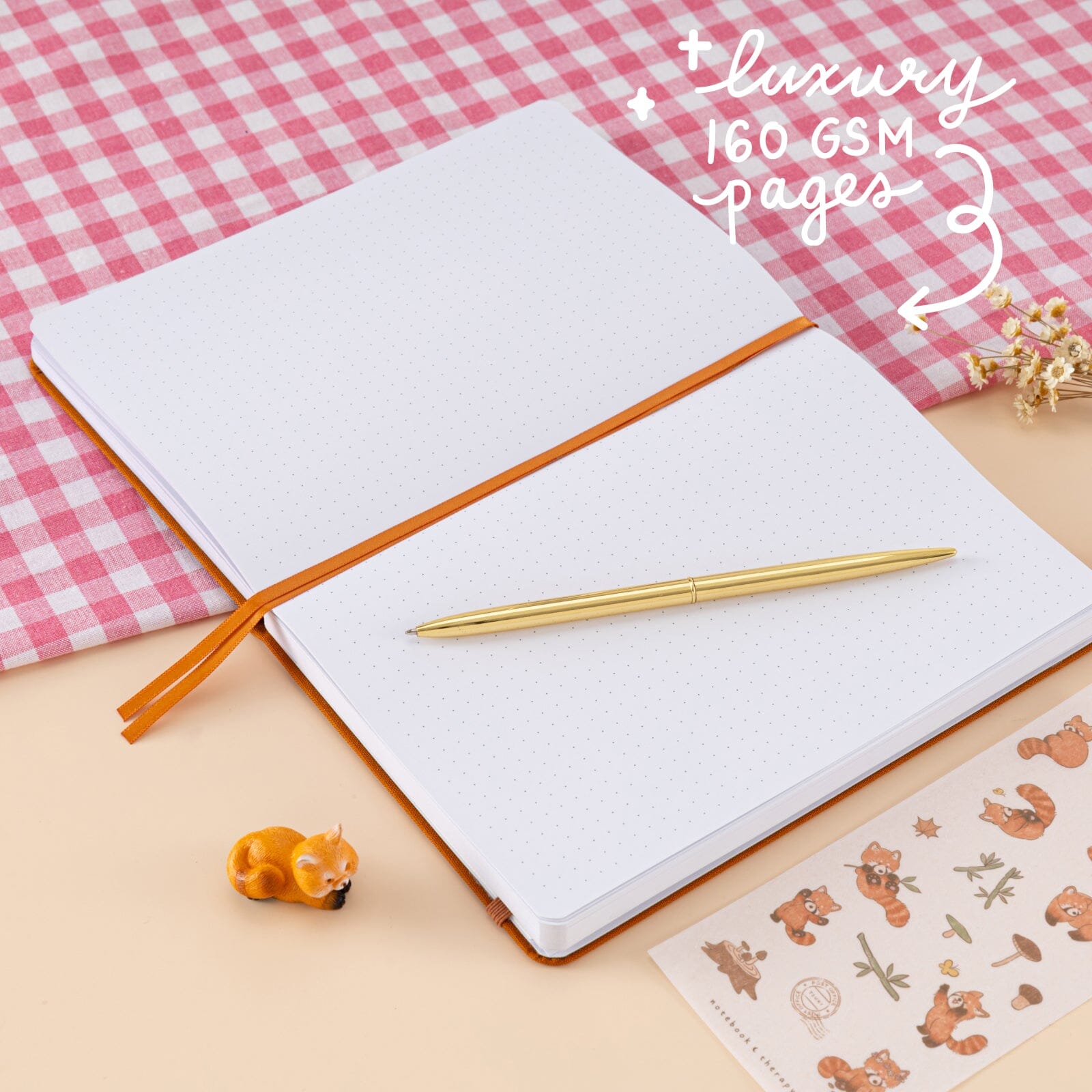 Tsuki 'Red Panda' Limited Edition A5 Bullet Journal ☾