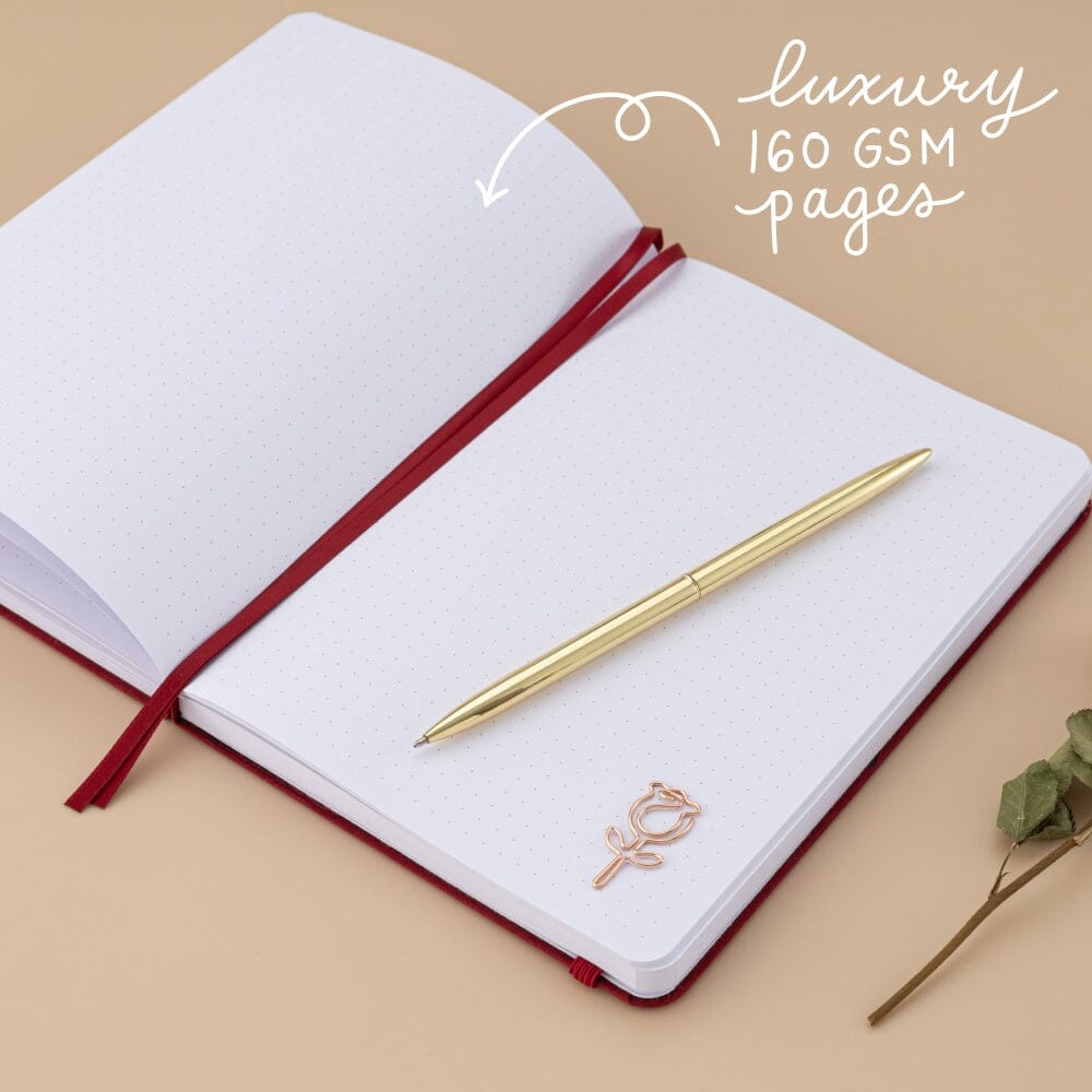 Tsuki 'Vintage Rose' Petal Red Limited Edition Bullet Journal ☾