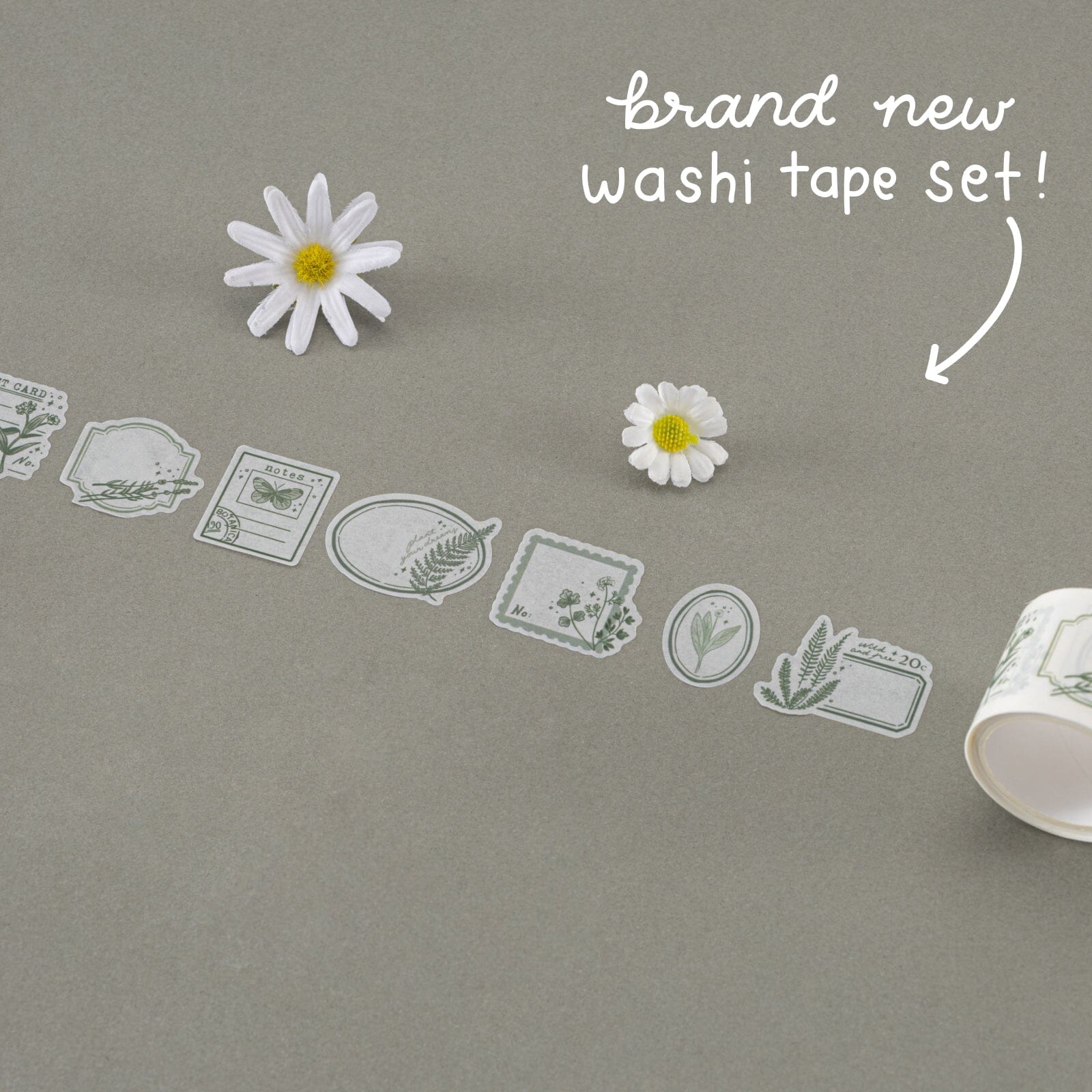 Tsuki 'Whimsical Botanics' Washi Tape Set ☾