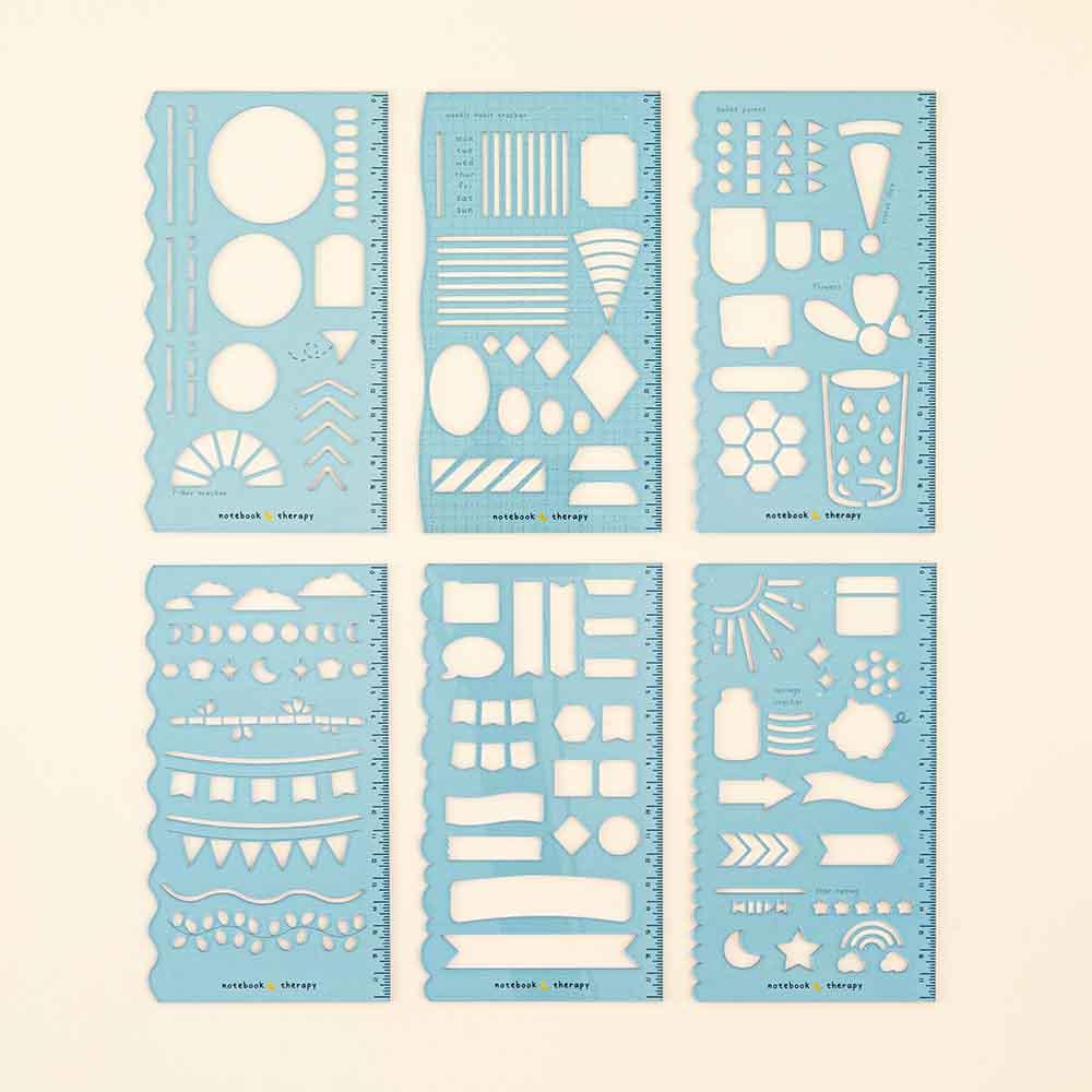 Tsuki Bullet Journal Stencil Set ☾