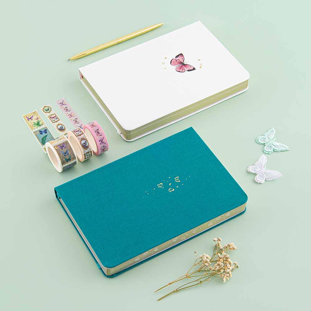 Tsuki Teal Sky 'Flutter + Dream' Limited Edition Bullet Journal by Notebook Therapy x Pelinkan ☾