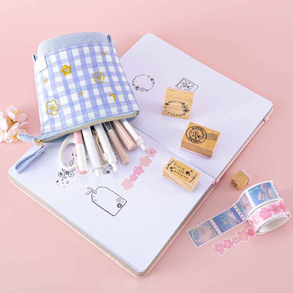 Tsuki 'Sakura Journey' Pop-Up Pencil Case ☾
