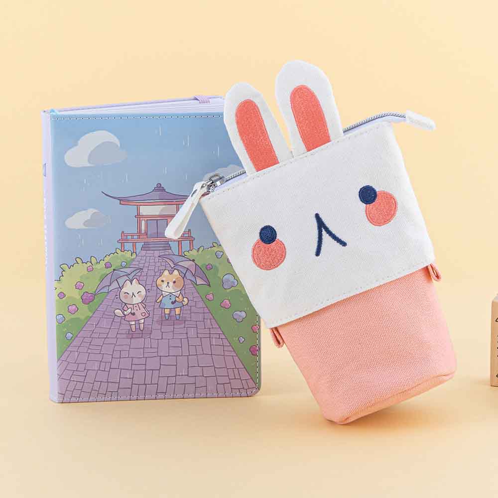 Tsuki 'Four Seasons' Embroidered Pop-Up Pencil Case ☾ @milkkoyo x NotebookTherapy