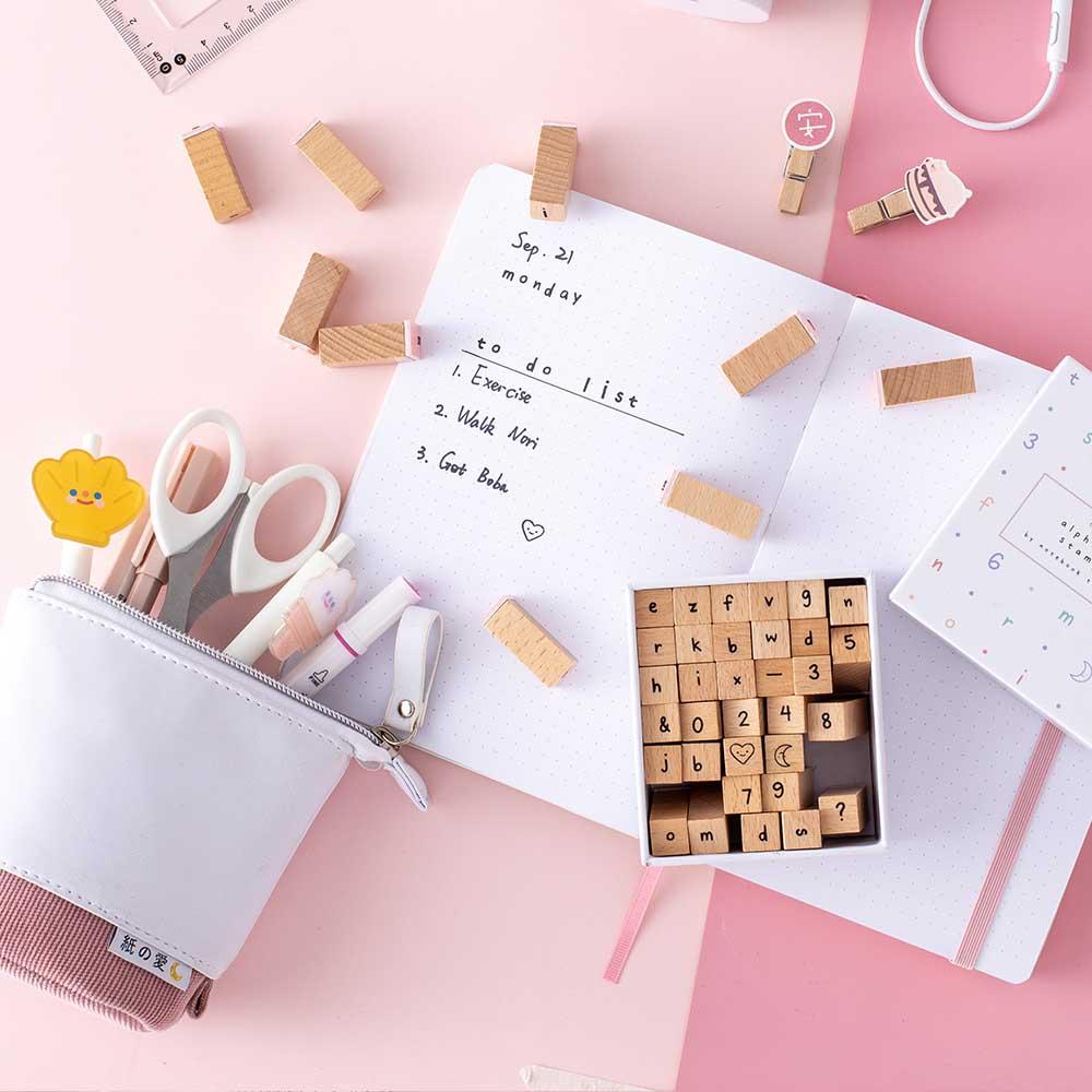 Tsuki Bullet Journal Alphabet Stamp Set ☾