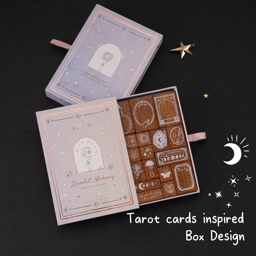 Tsuki 'Moonlit Alchemy' Bullet Journal Stamp Set ☾