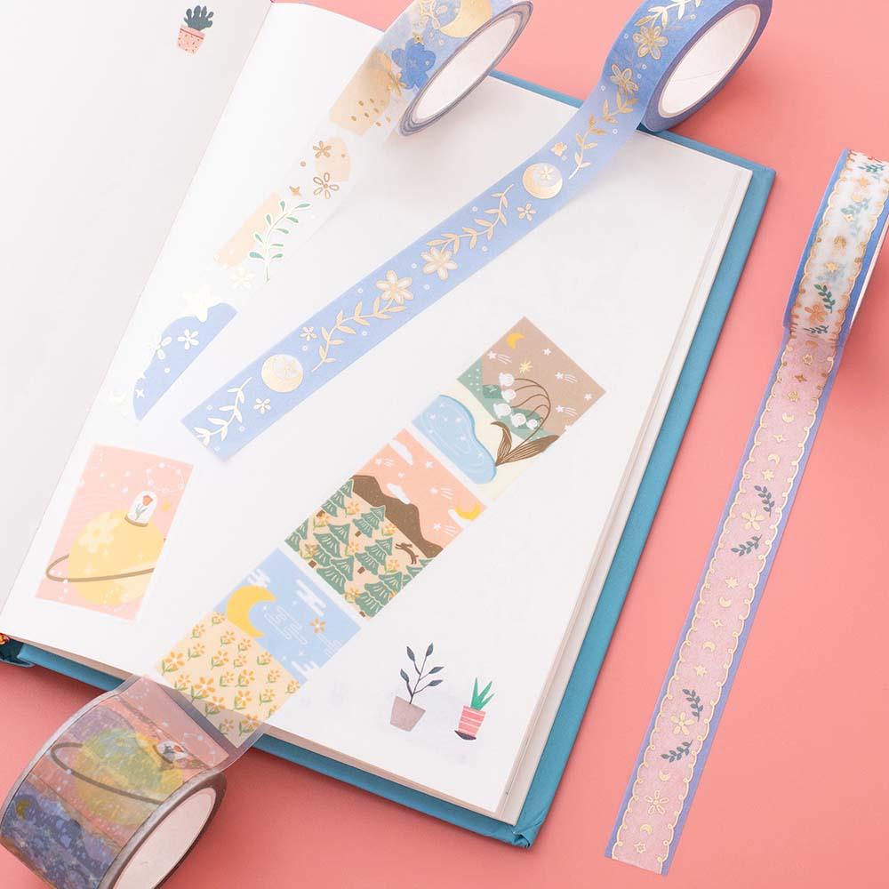 Tsuki 'Moonflower' Washi Tape Set ☾