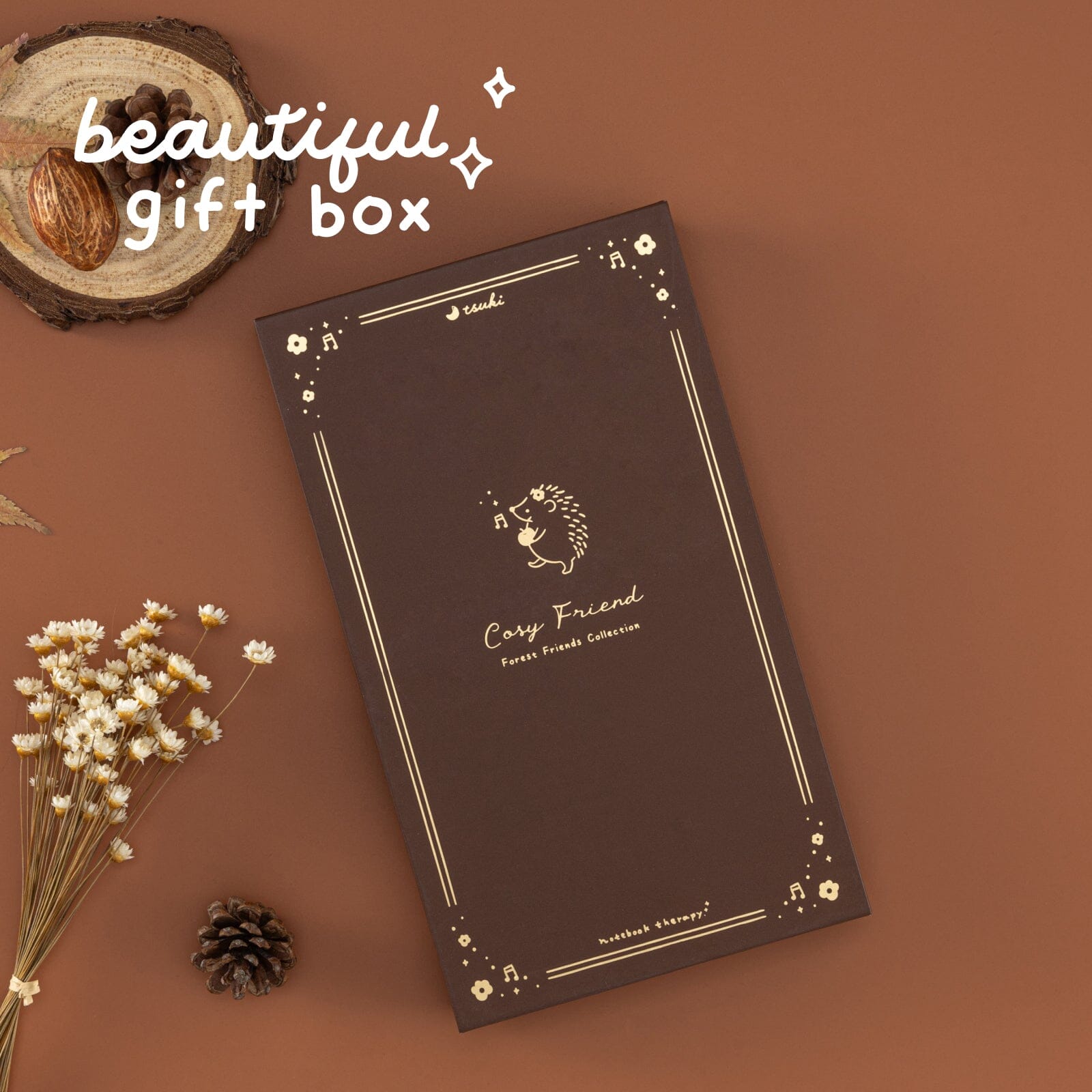 Tsuki 'Cozy Friends' Luxury Travel Notebook ☾