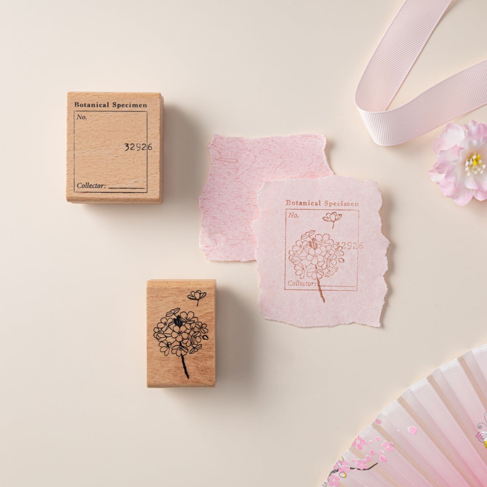Hinoki - 'Into the Blossom' Wooden Stamps Set