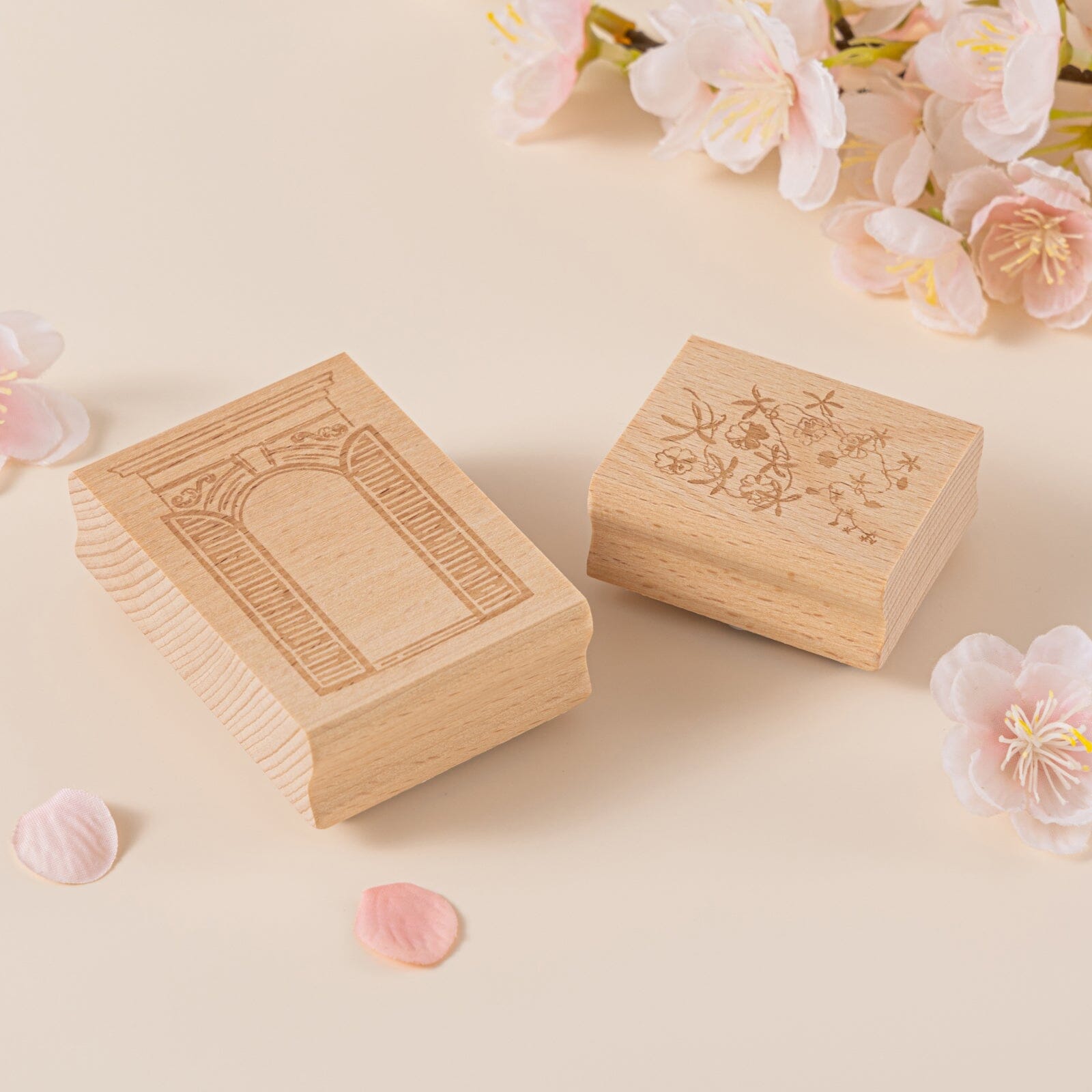 Hinoki - 'Into the Sky' Engraved Wooden Stamp Set
