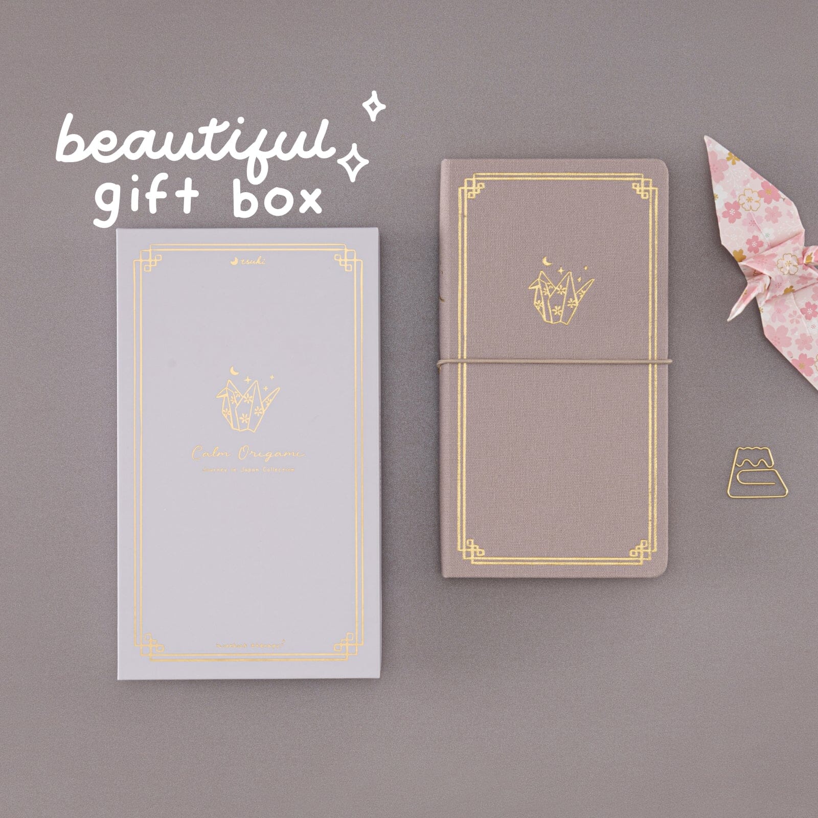 Tsuki 'Calm Origami' Travel Notebook ☾