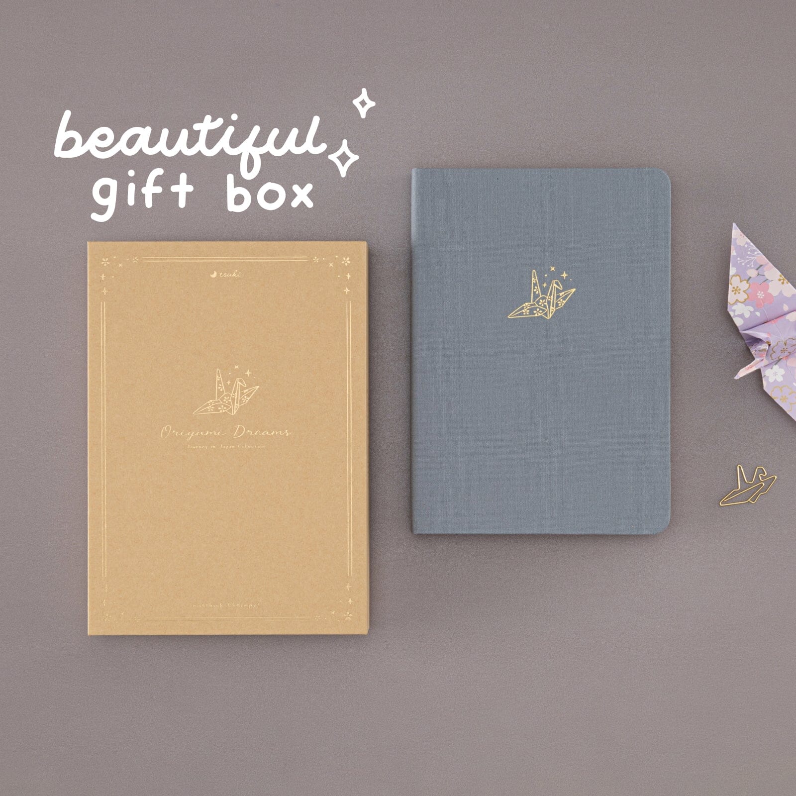 Tsuki 'Origami Dreams' Kraft Paper A5 Bullet Journal ☾