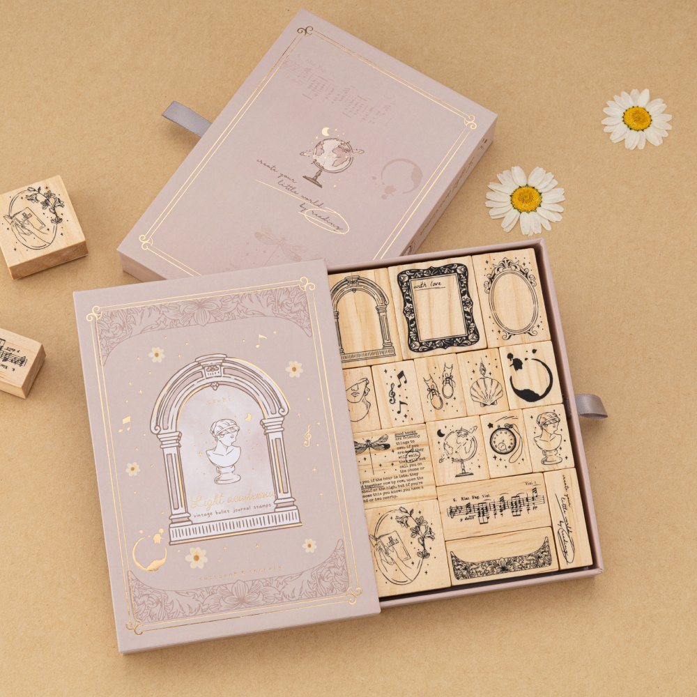 Tsuki 'Light Academia' Stamp Set ☾