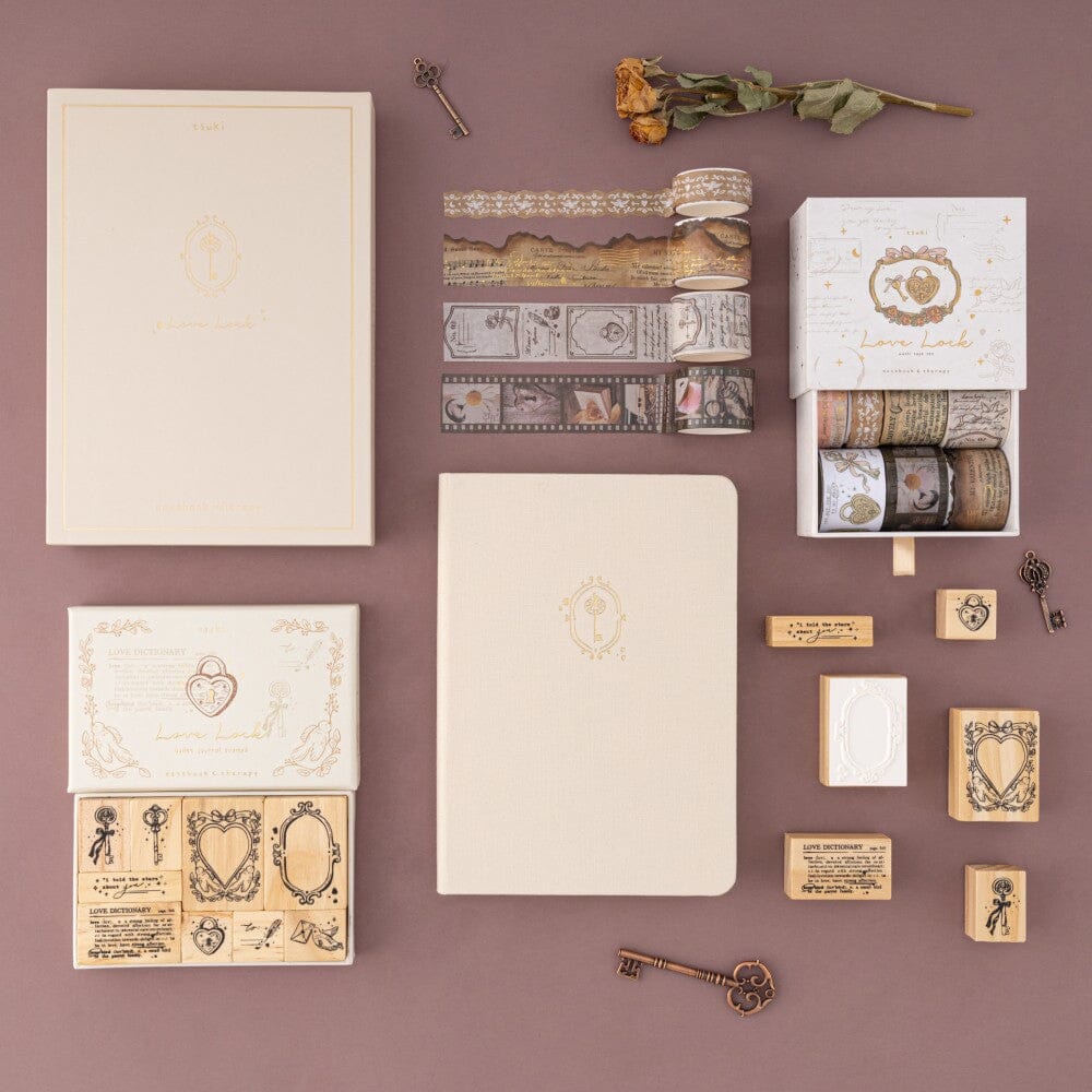 Tsuki 'Love Lock' Bullet Journal Stamp Set ☾