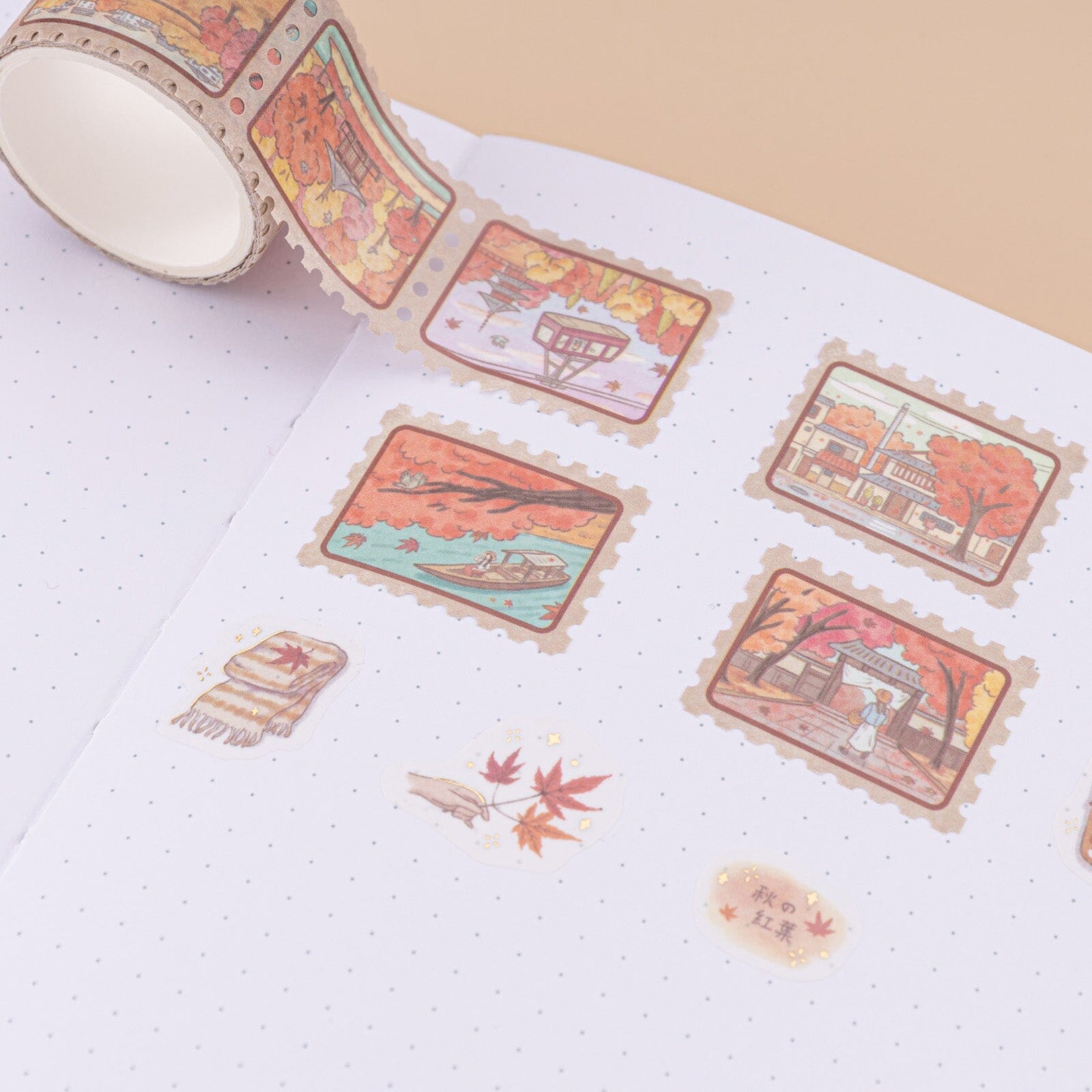 Tsuki 'Maple Journey' Washi Tape Set ☾