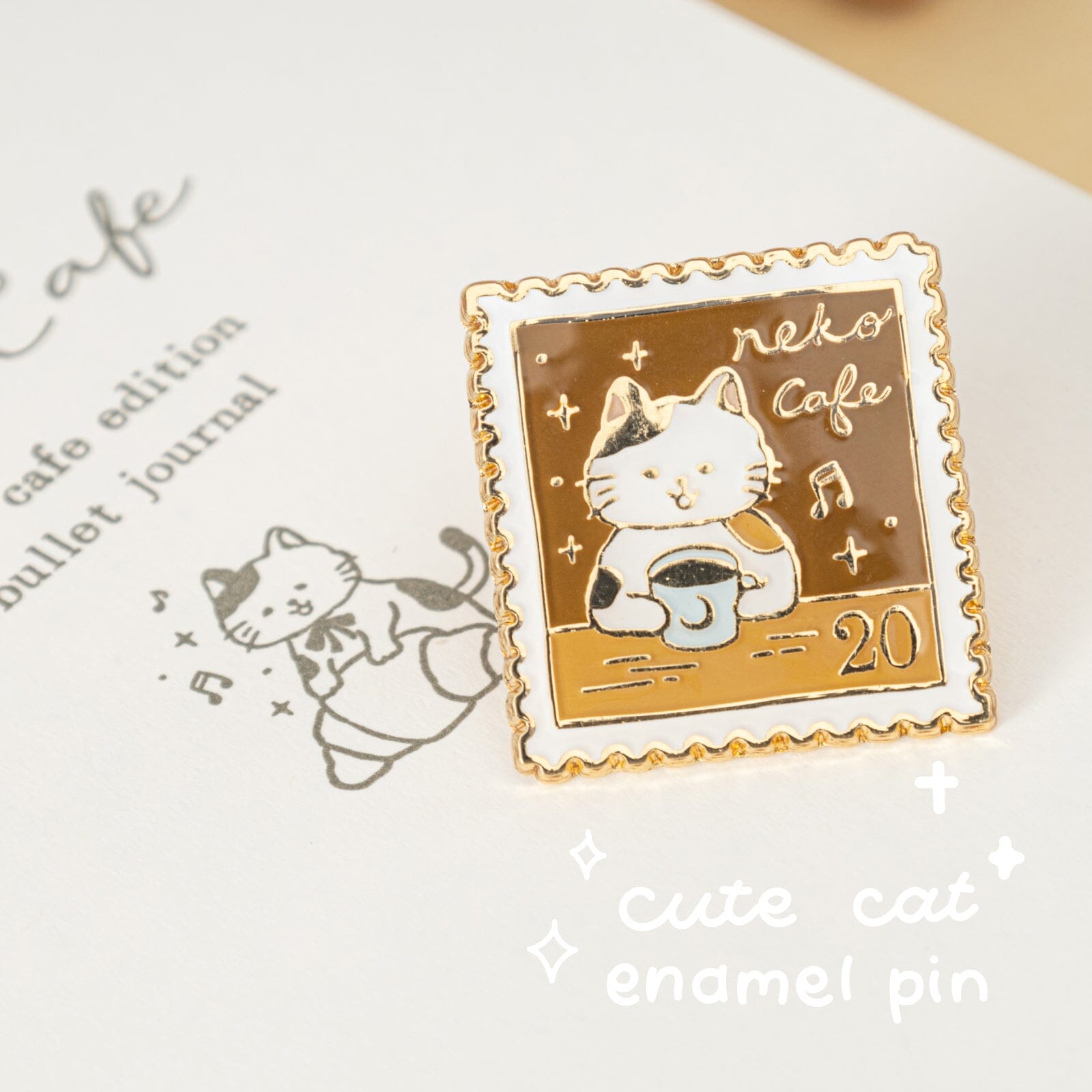 Tsuki 'Neko Cafe' Travel Notebook Gift Set ☾