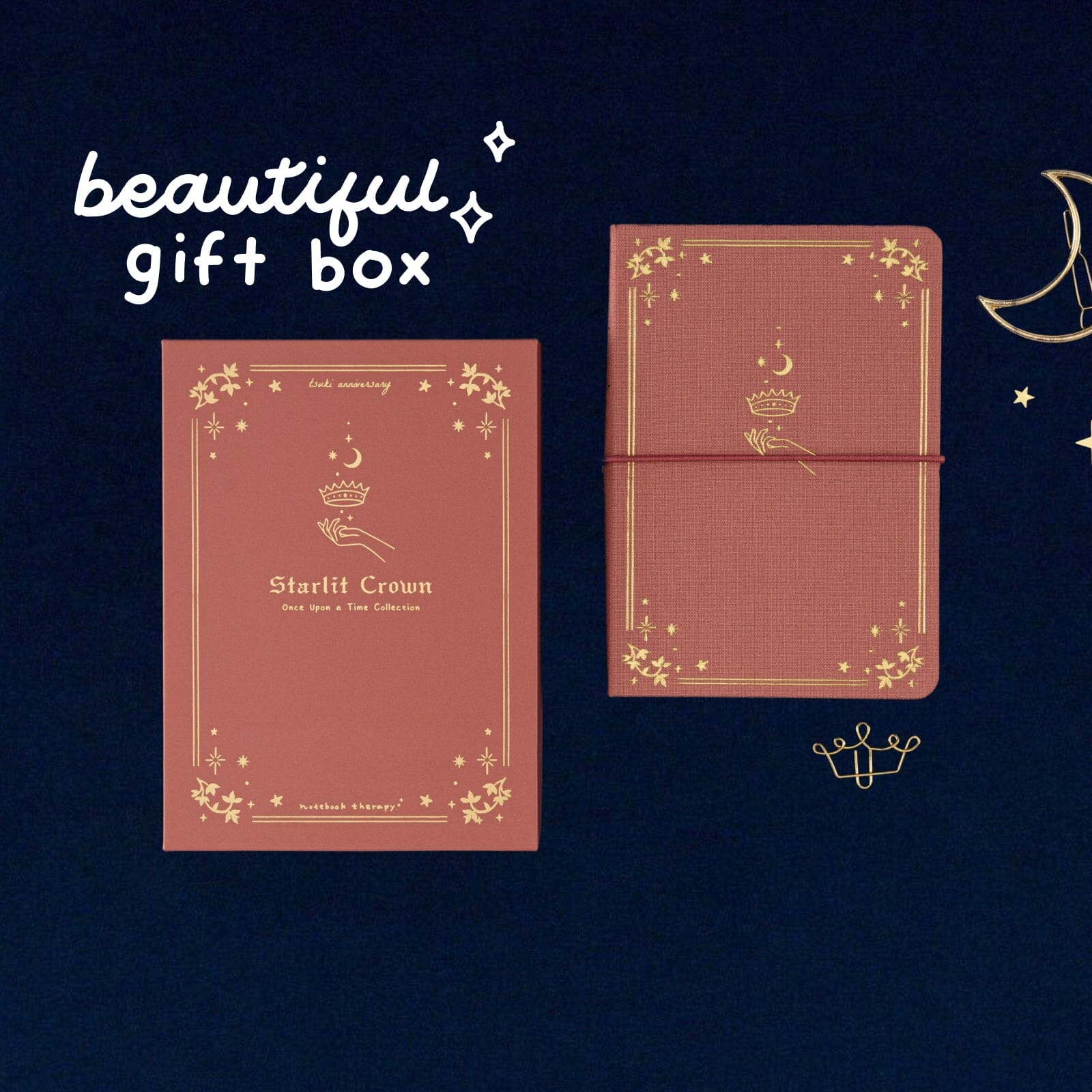 Tsuki 'Starlit Crown' A6 Travel Notebook ☾