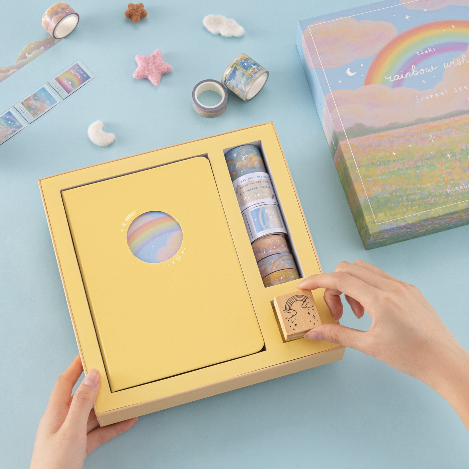Tsuki 'Rainbow Wishes' Limited Edition Holographic Bullet Journal Set ☾