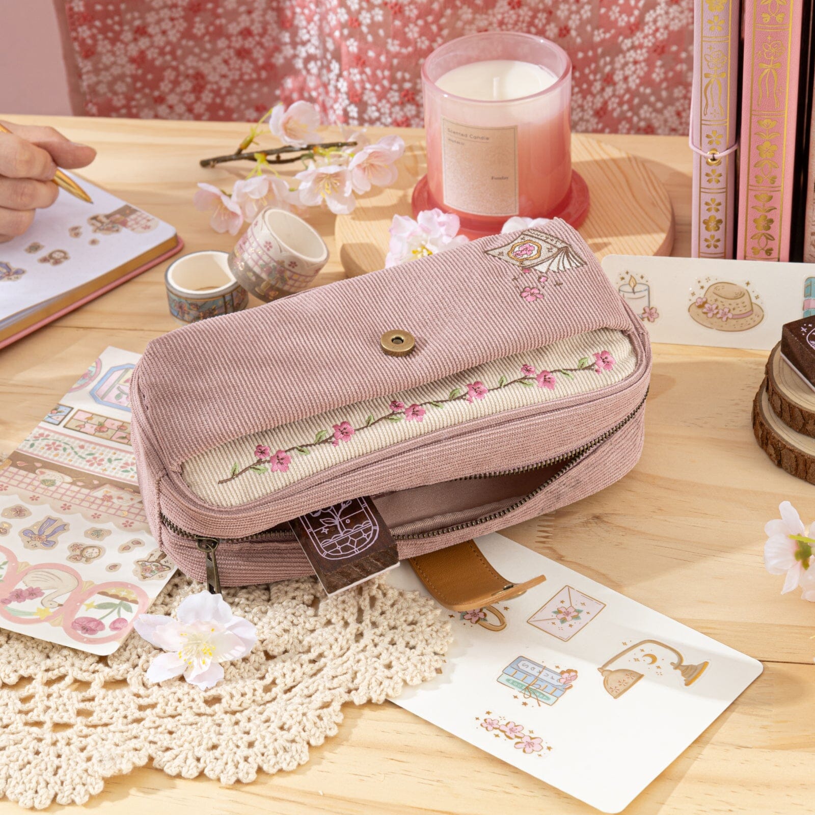 Tsuki 'Sakura Story' Pen Pouch ☾
