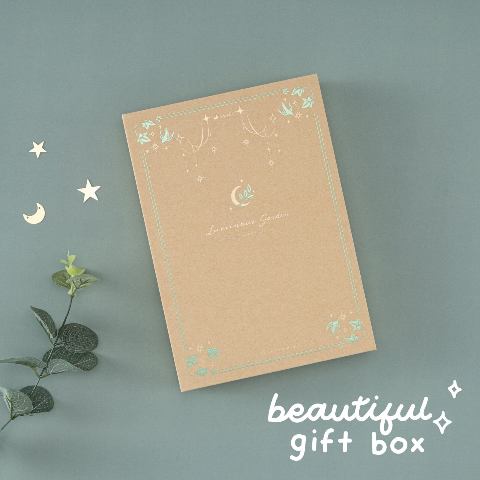Tsuki 'Luminous Garden' Limited Edition Kraft Paper Bullet Journal in A5 ☾