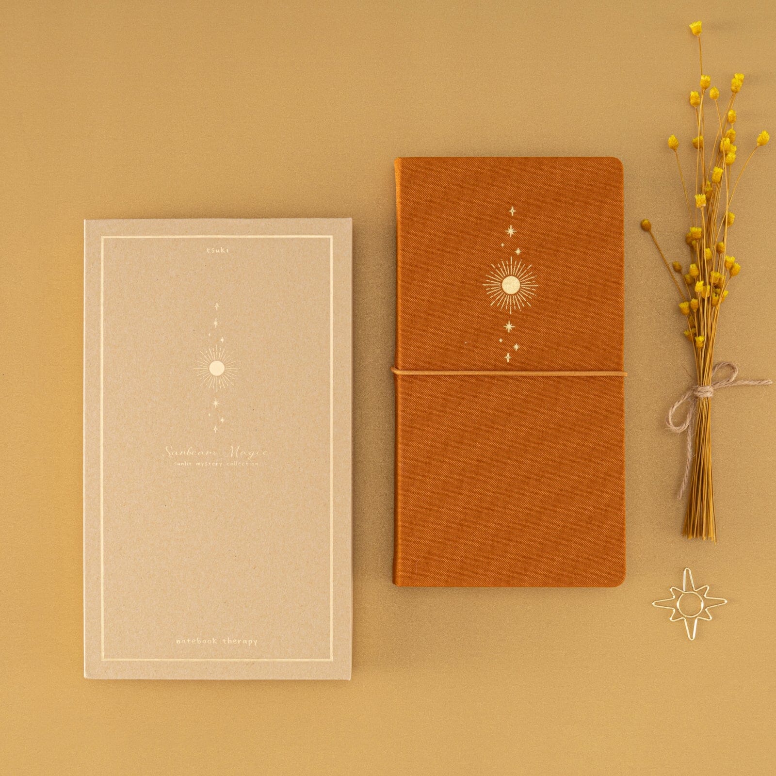 Tsuki 'Sunbeam Magic' Kraft Travel Notebook ☾