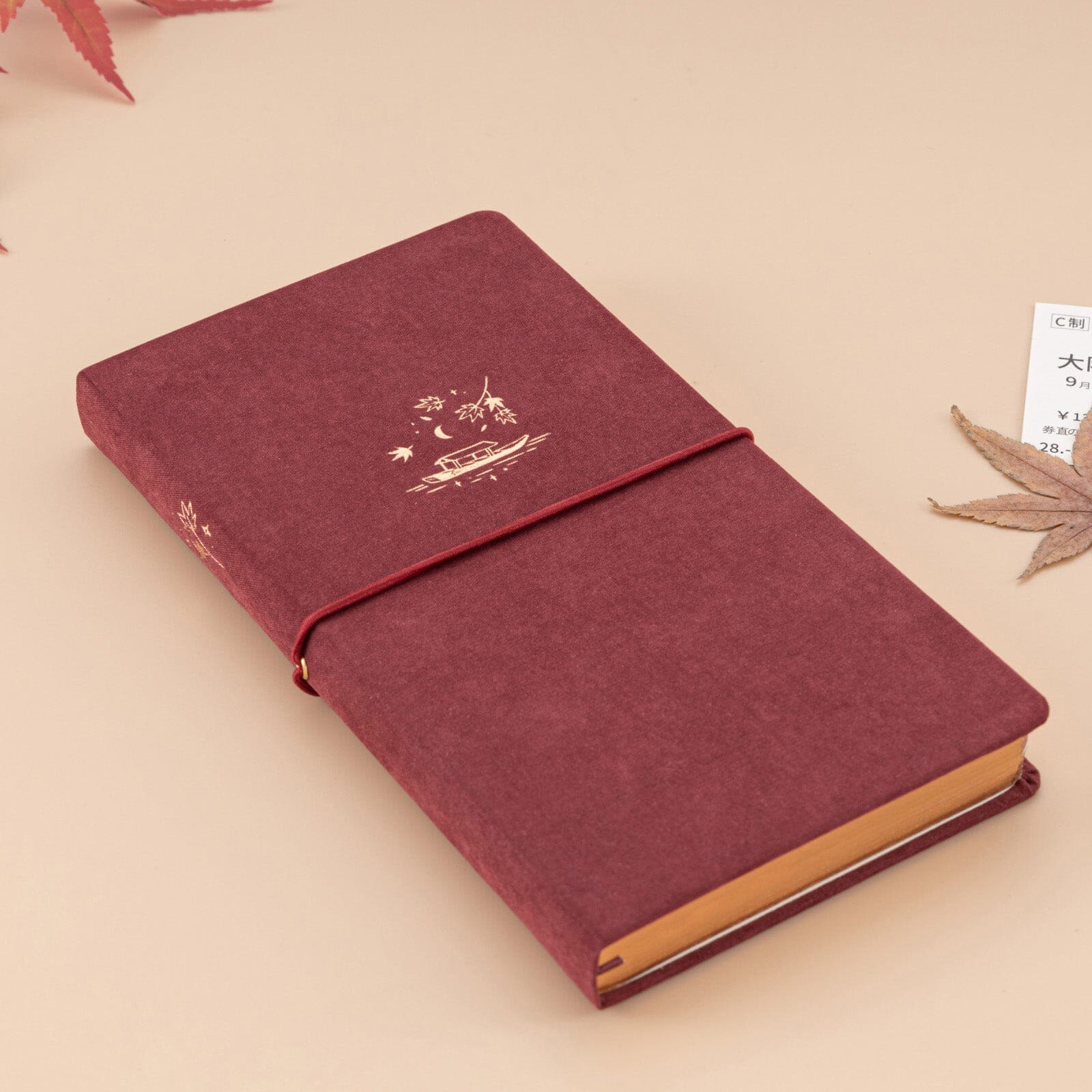 Tsuki 'Maple Sail' Travel Notebook ☾