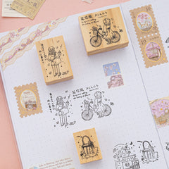 Tsuki 'Sakura Breeze' Bullet Journal Stamp Set ☾