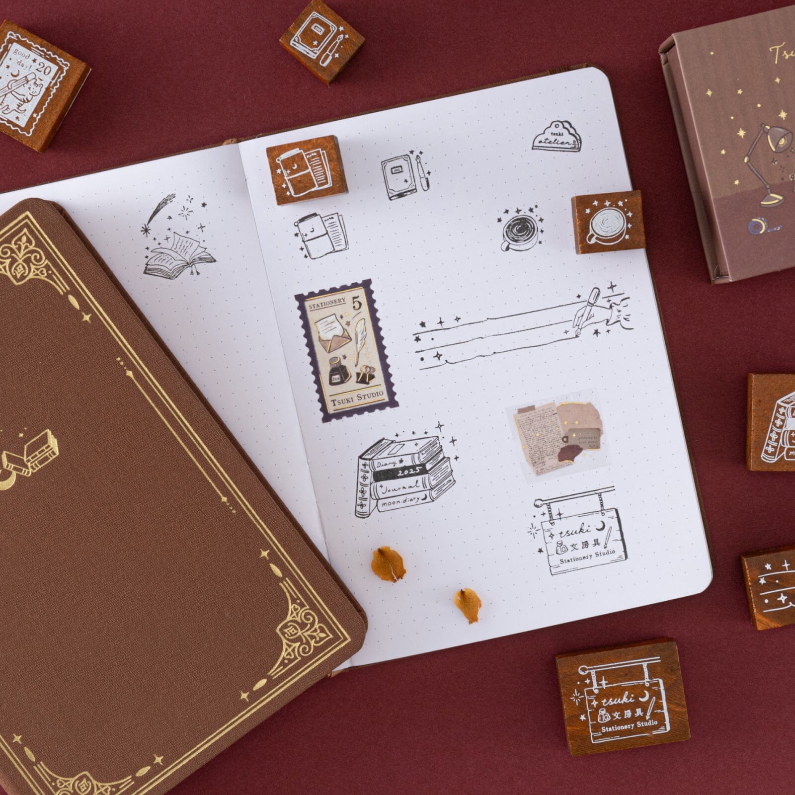 Tsuki 'Tsuki Studio' Bullet Journal Stamp Set ☾