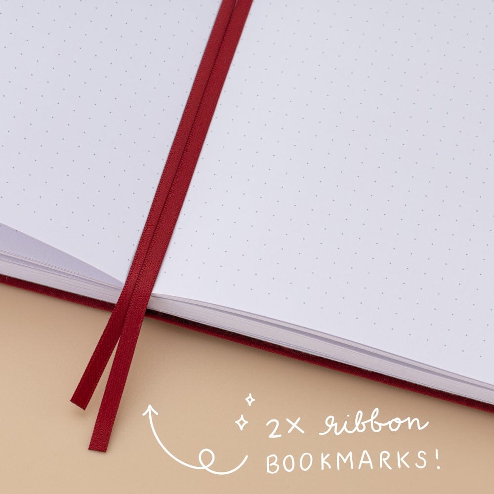 Tsuki 'Vintage Rose' Petal Red Limited Edition Bullet Journal ☾