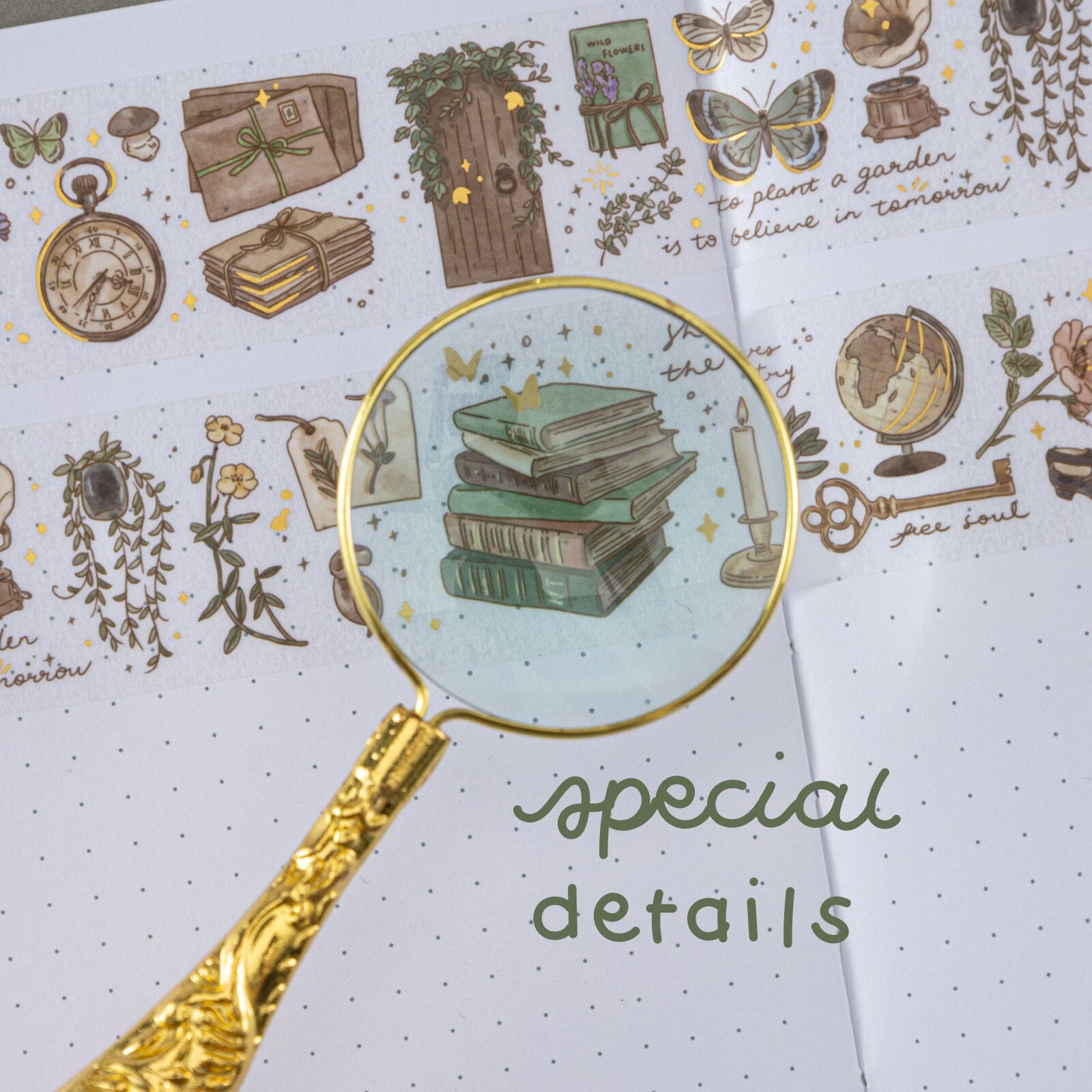Tsuki 'Whimsical Botanics' Washi Tape Set ☾