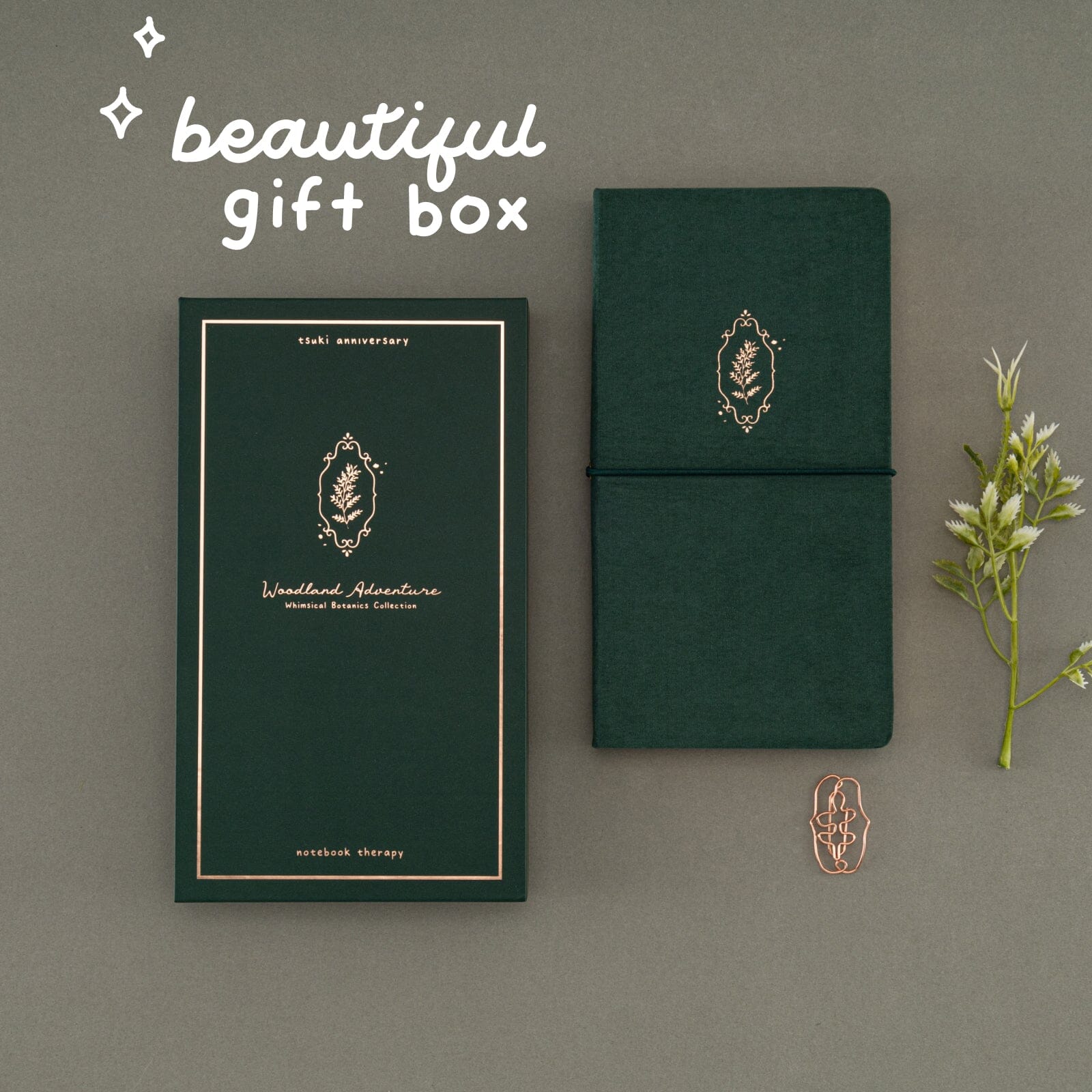 Tsuki 'Woodland Adventure' Luxury Travel Notebook ☾
