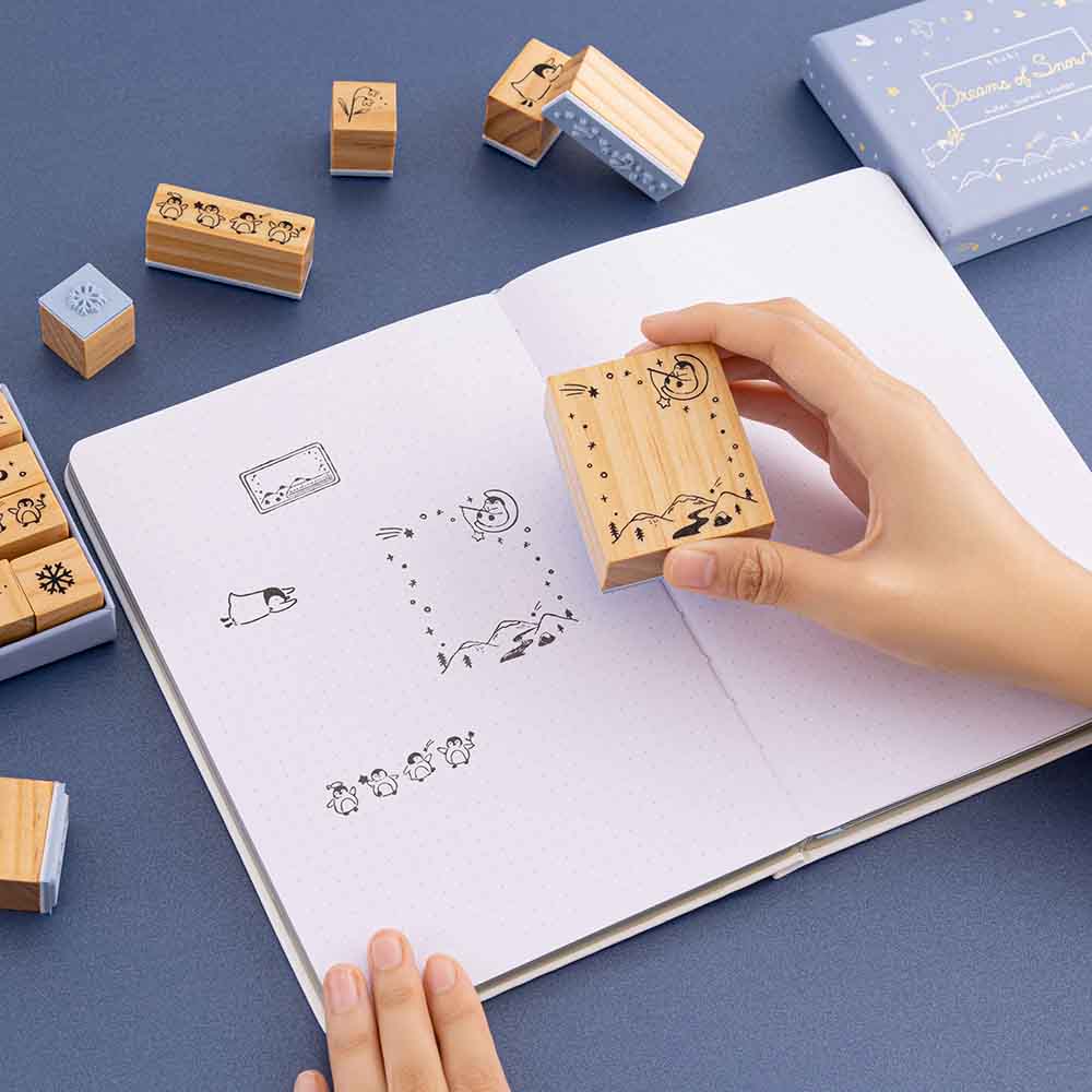 Tsuki 'Dreams of Snow' Bullet Journal Stamp Set ☾