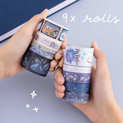 Tsuki 'Dreams of Snow' Holographic Washi Tape Set ☾